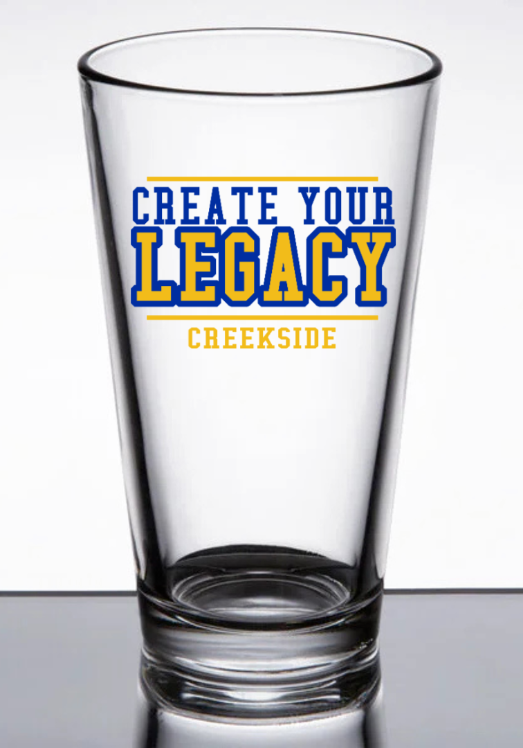 (CUSTOMIZABLE) Athletics 16 oz. Pint Glasses (Set of Four 4)