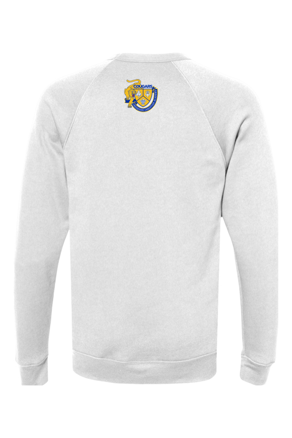 (ADULT) Bella + Canvas Sponge Fleece Raglan Crewneck Sweatshirt - Cougar Pride