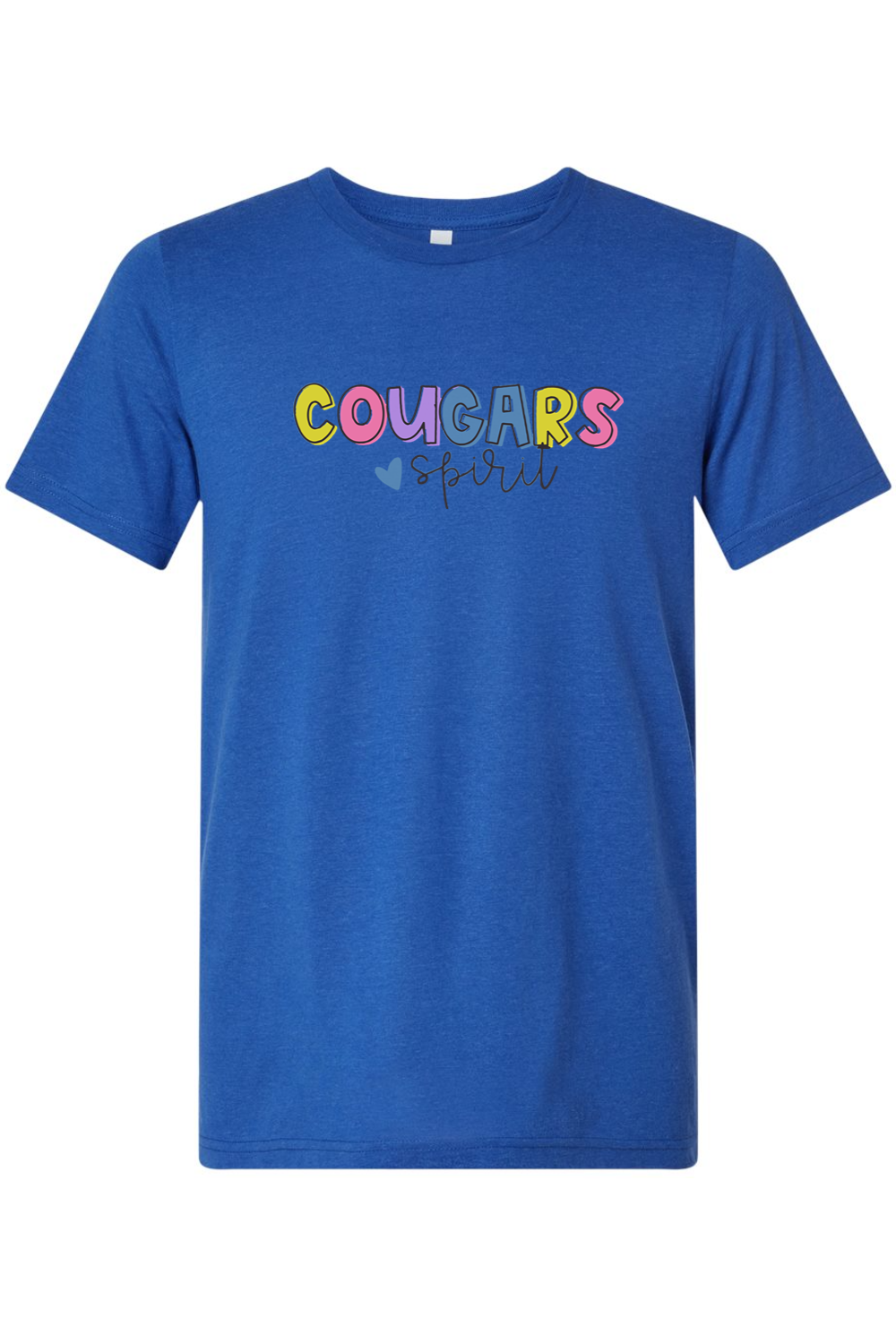 (ADULT) Bella + Canvas Triblend Short Sleeve Tee - Cougars Spirit