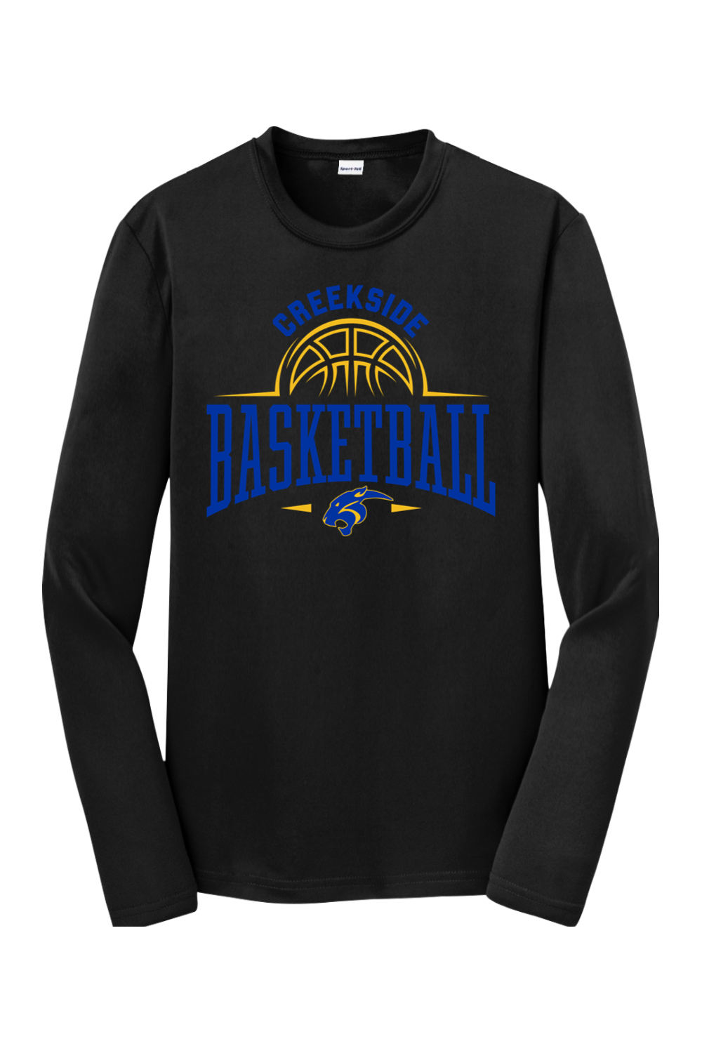 (YOUTH) Sport-Tek Long Sleeve Performance Tee - Basketball