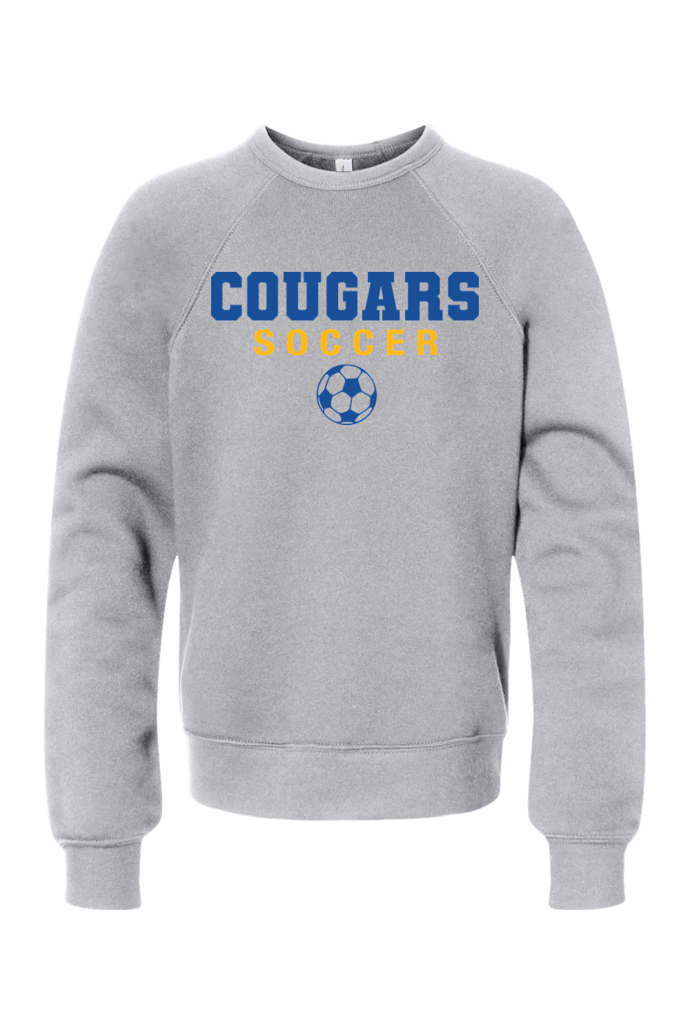 (YOUTH) BELLA + CANVAS Sponge Fleece Crewneck Sweatshirt - Soccer