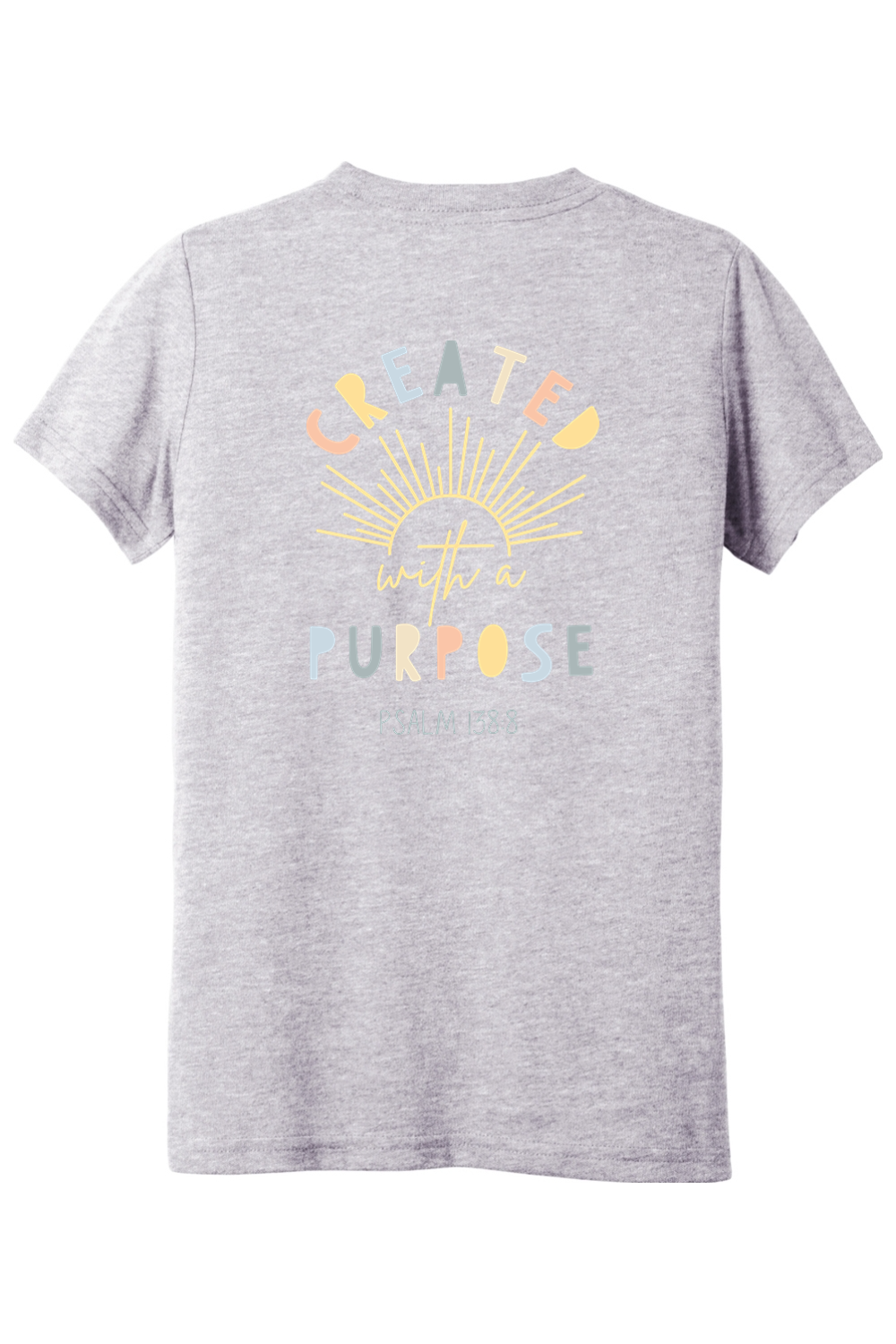 (YOUTH) BELLA+CANVAS Triblend Short Sleeve Tee - Created With a Purpose