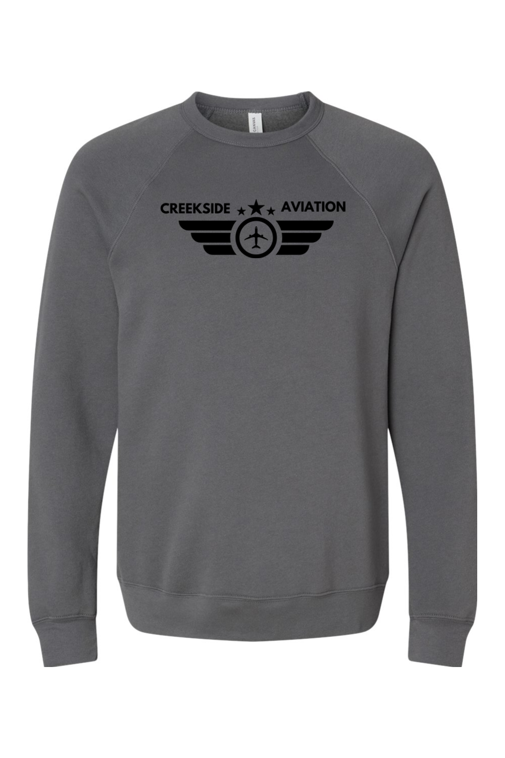 (ADULT) Bella + Canvas Sponge Fleece Raglan Crewneck Sweatshirt - Aviation