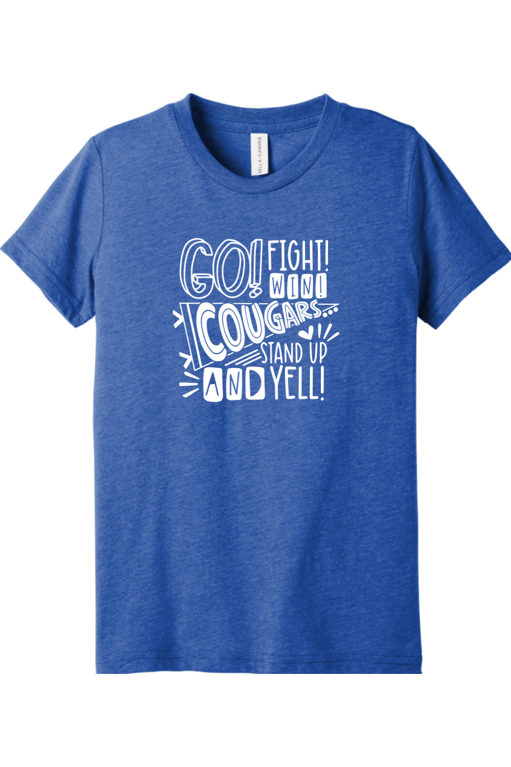 (YOUTH) BELLA+CANVAS Triblend Short Sleeve Tee - Go. Fight. Win