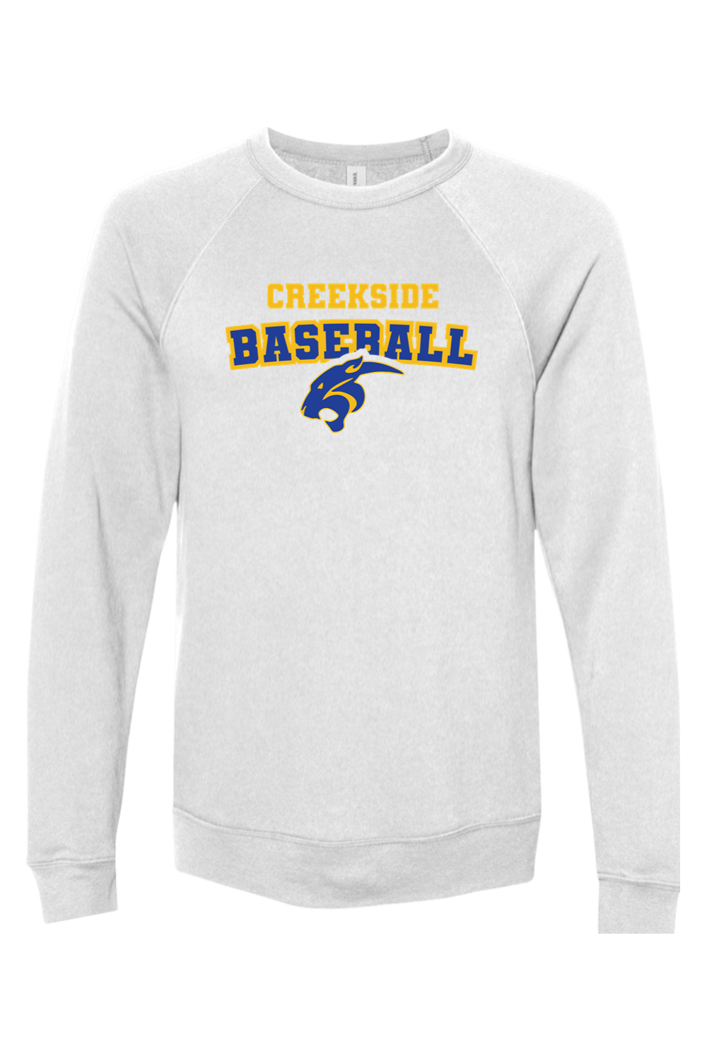 (ADULT) Bella + Canvas Sponge Fleece Raglan Crewneck Sweatshirt - Baseball