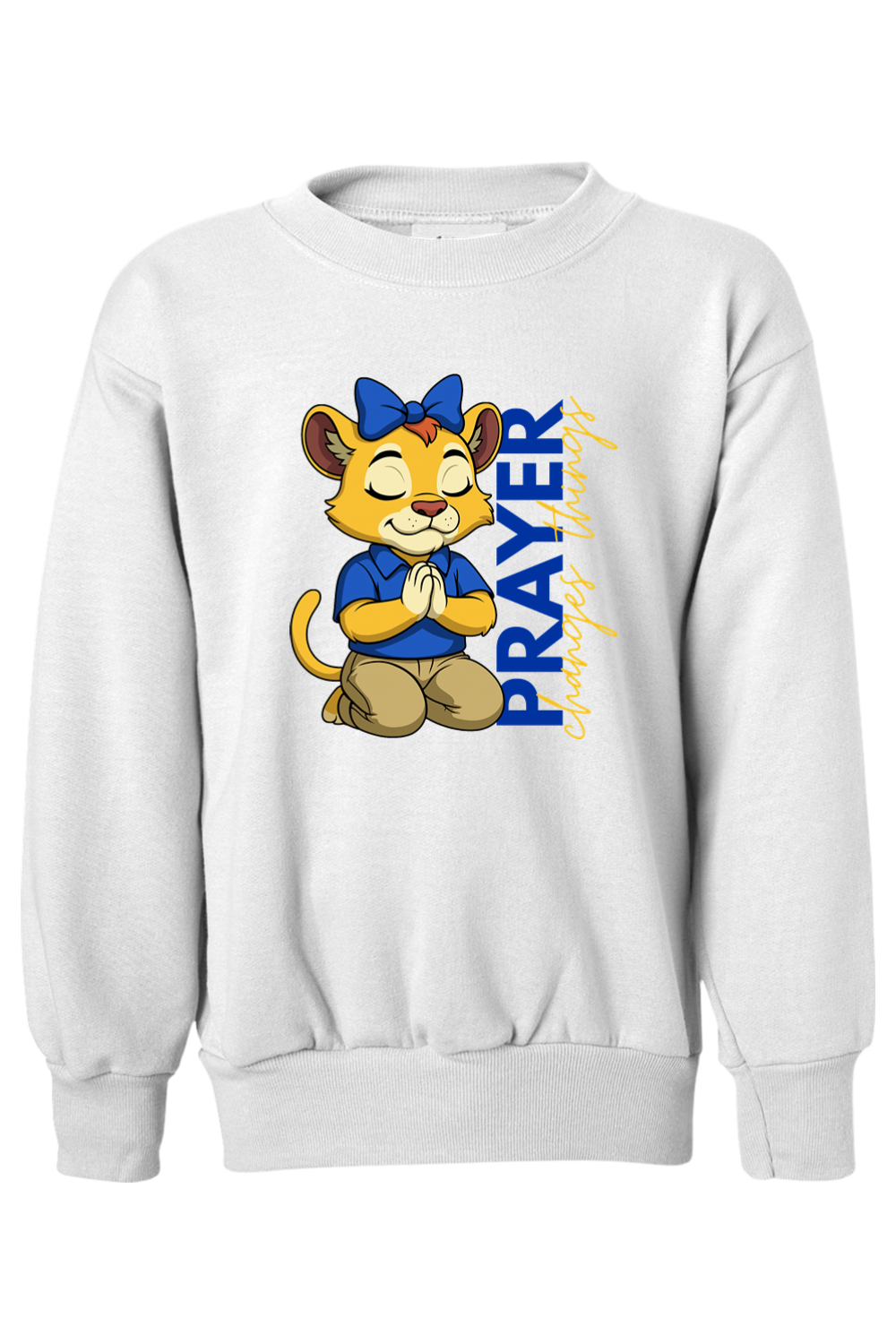 (YOUTH) Hanes Ecosmart Youth Crewneck Sweatshirt - Roary Prayer
