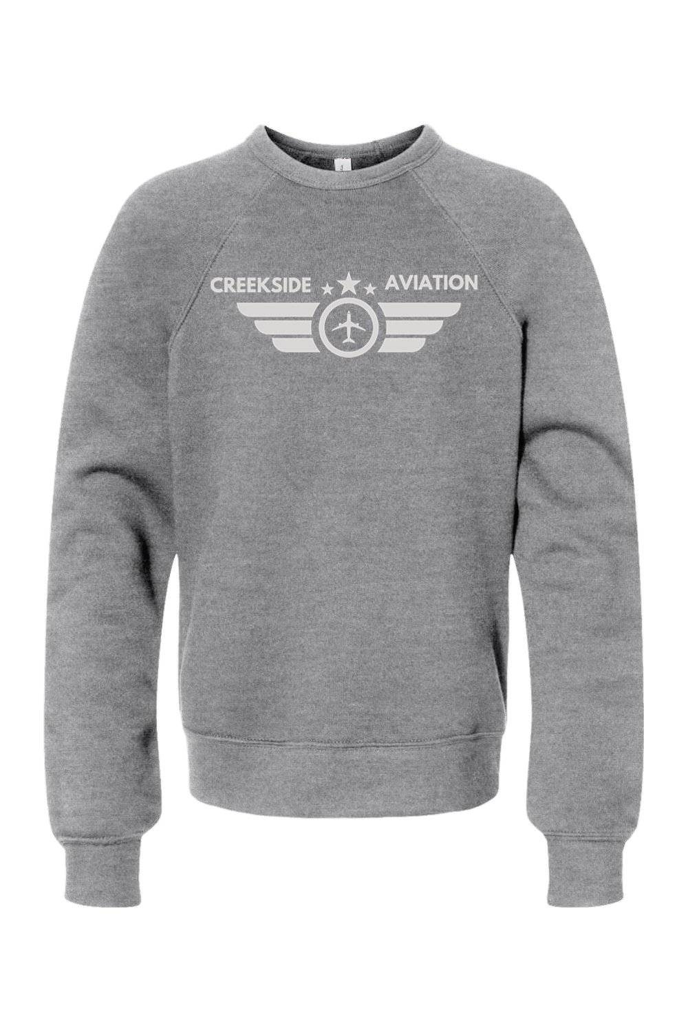 (YOUTH) BELLA + CANVAS Sponge Fleece Crewneck Sweatshirt - Aviation