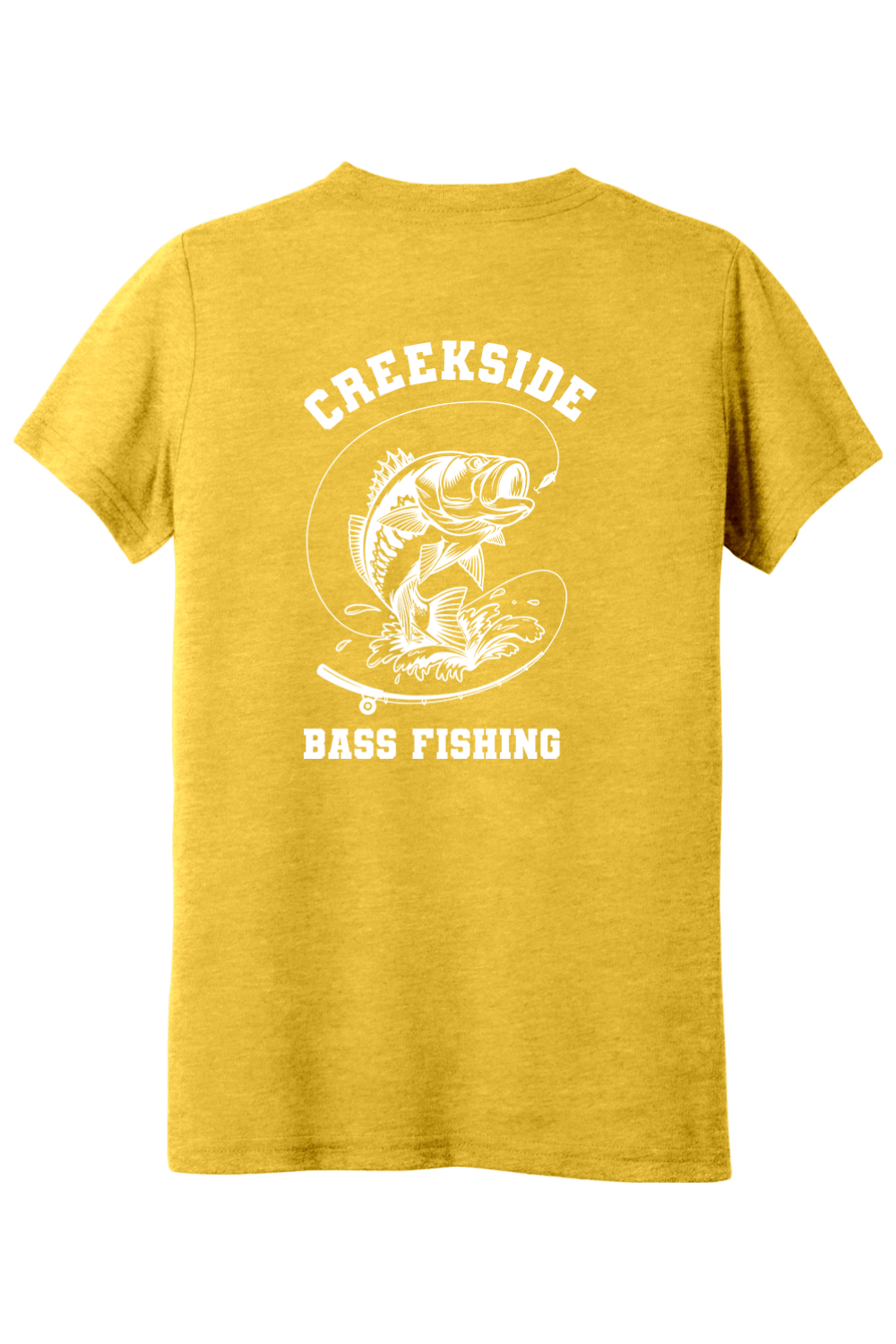 (YOUTH) BELLA+CANVAS Triblend Short Sleeve Tee - Bass Fishing
