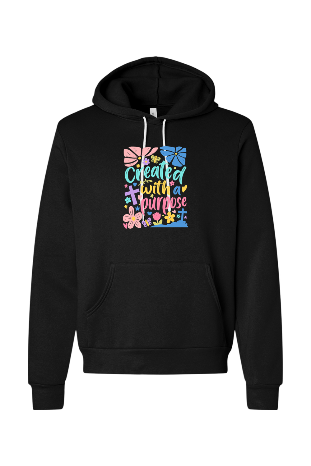 (ADULT) Bella + Canvas Sponge Fleece Hoodie - Created With a Purpose
