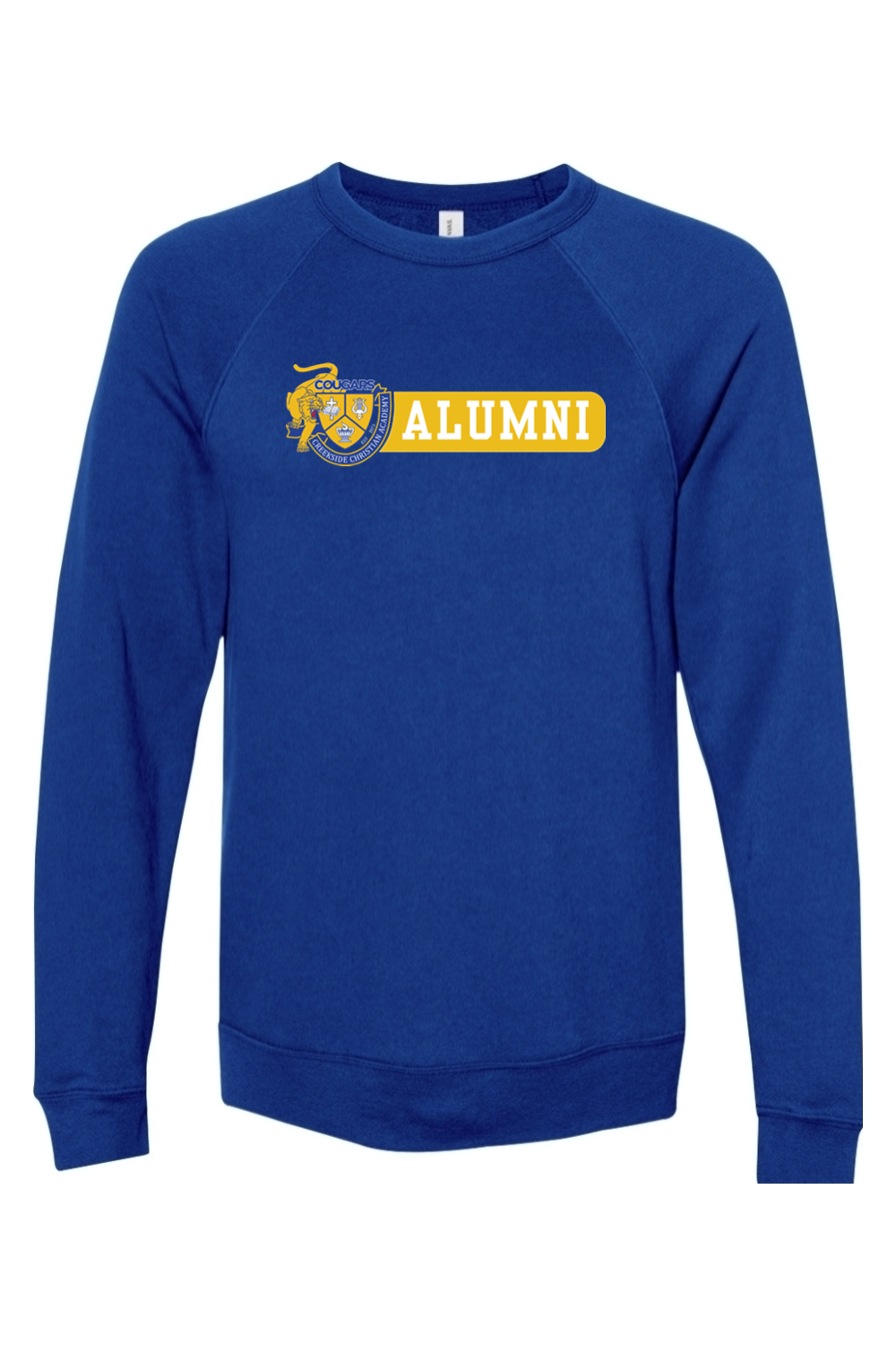 (ADULT) Bella + Canvas Sponge Fleece Raglan Crewneck Sweatshirt - Alumni