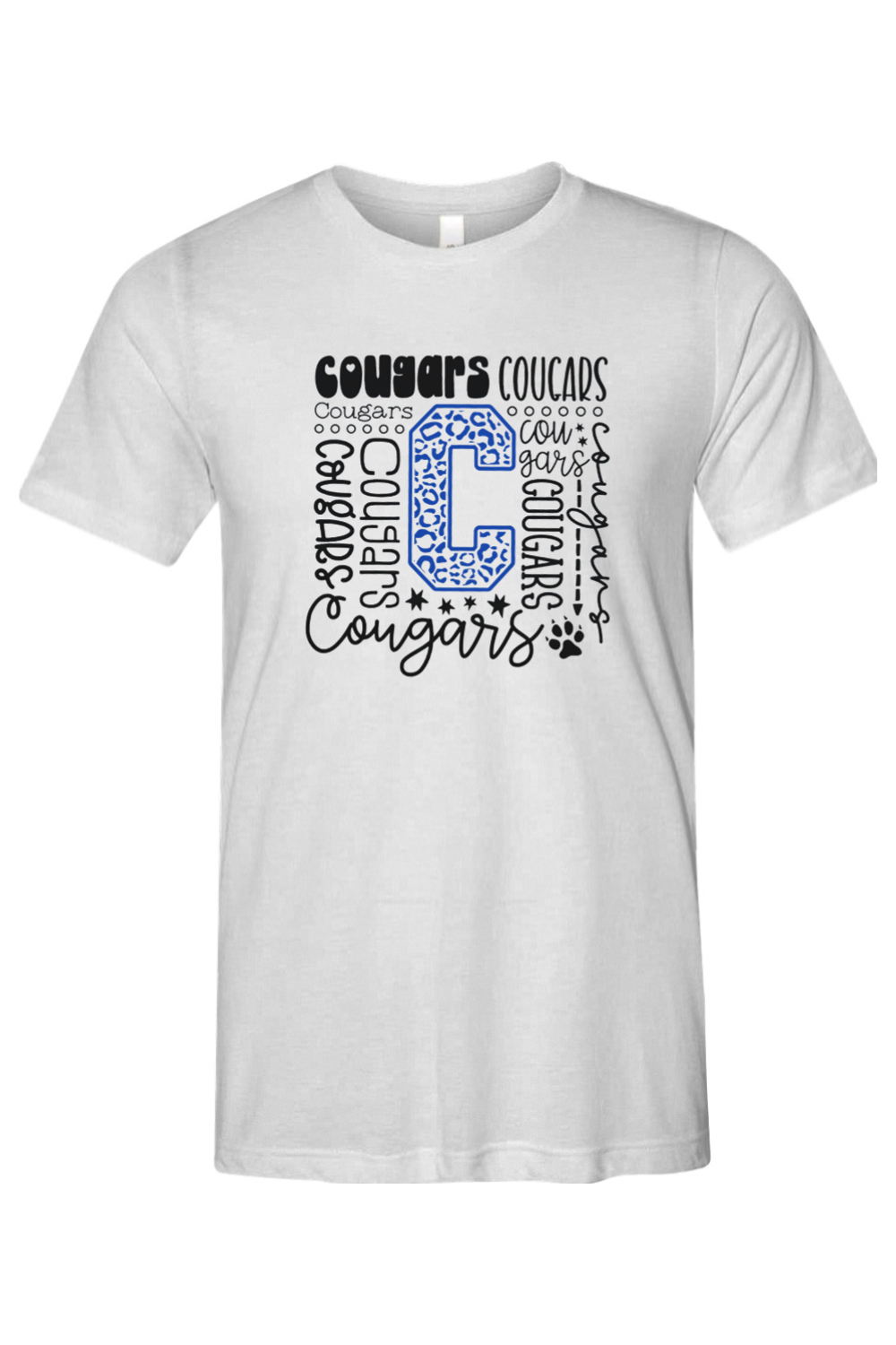 (ADULT) Bella + Canvas Triblend Short Sleeve Tee - Cougars