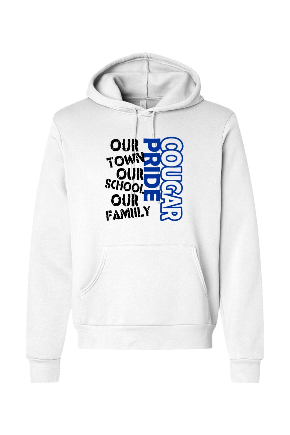 (ADULT) Bella + Canvas Sponge Fleece Hoodie - Cougar Pride