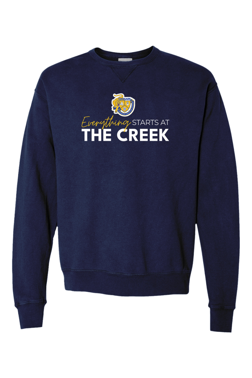 (ADULT) ComfortWash by Hanes Garment Dyed Crewneck Sweatshirt - At The Creek
