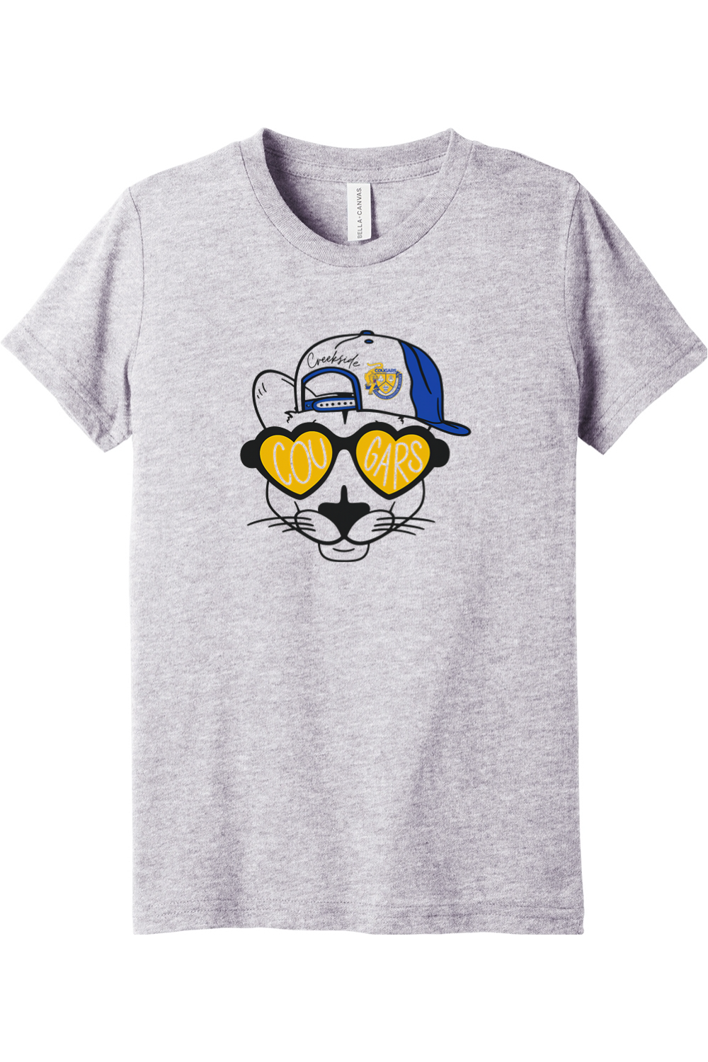 (YOUTH) BELLA+CANVAS Triblend Short Sleeve Tee - Cool Cougar
