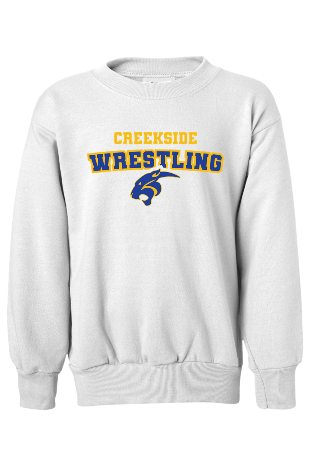 (YOUTH) Hanes Ecosmart Youth Crewneck Sweatshirt - Wrestling