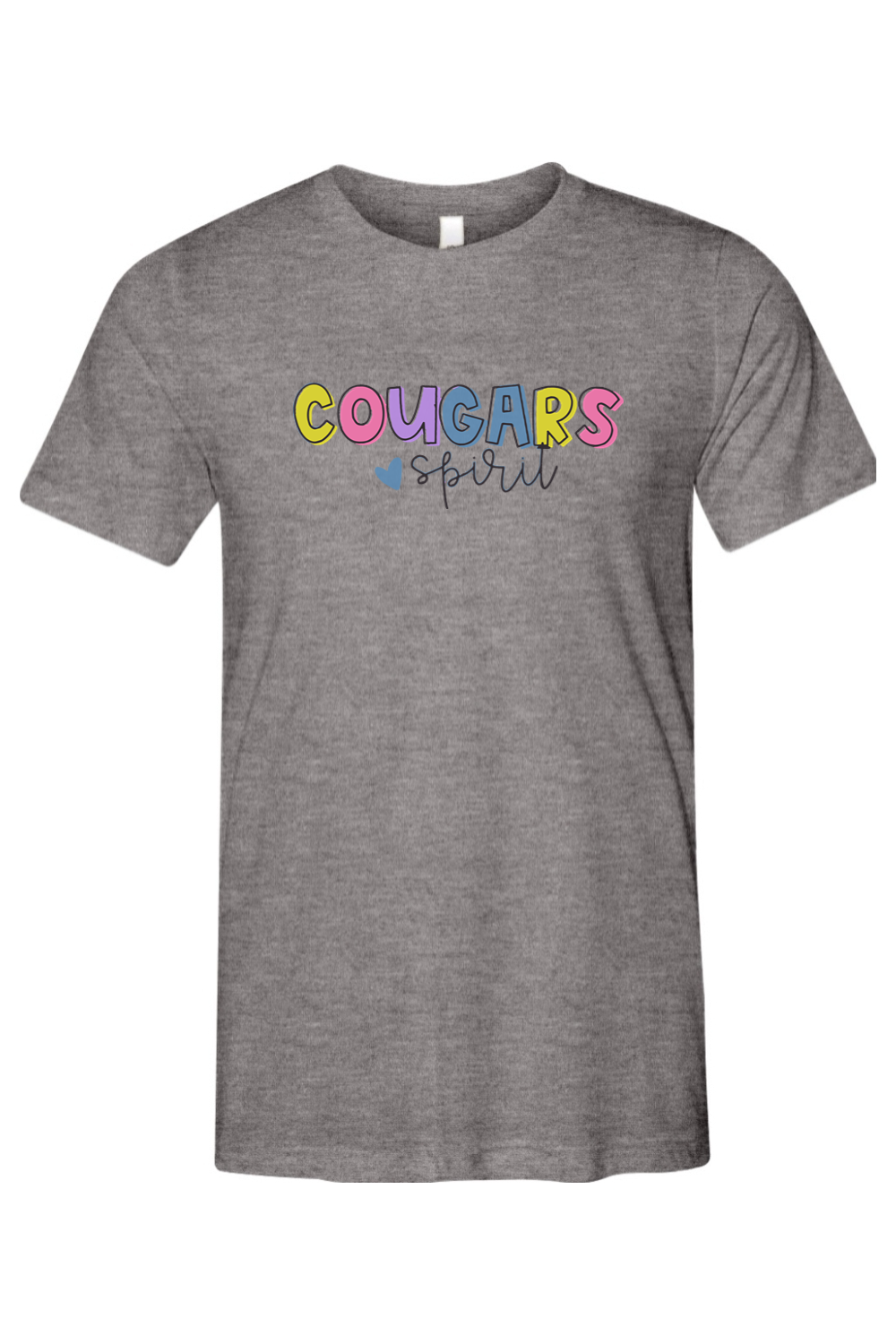 (ADULT) Bella + Canvas Triblend Short Sleeve Tee - Cougars Spirit