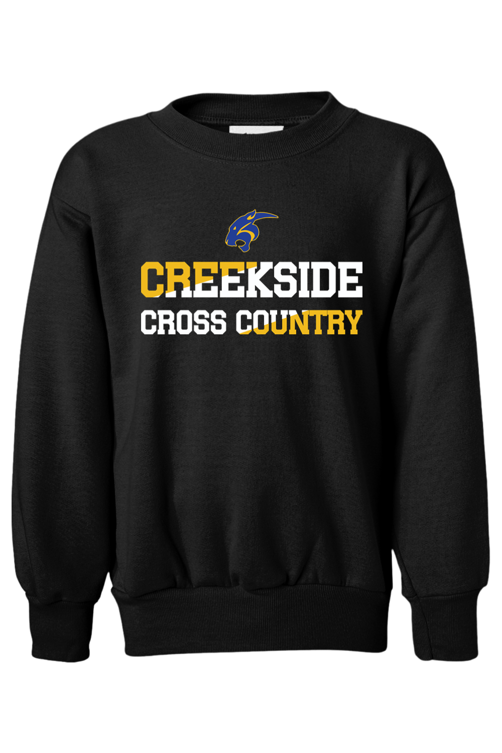 (YOUTH) Hanes Ecosmart Youth Crewneck Sweatshirt - Cross Country