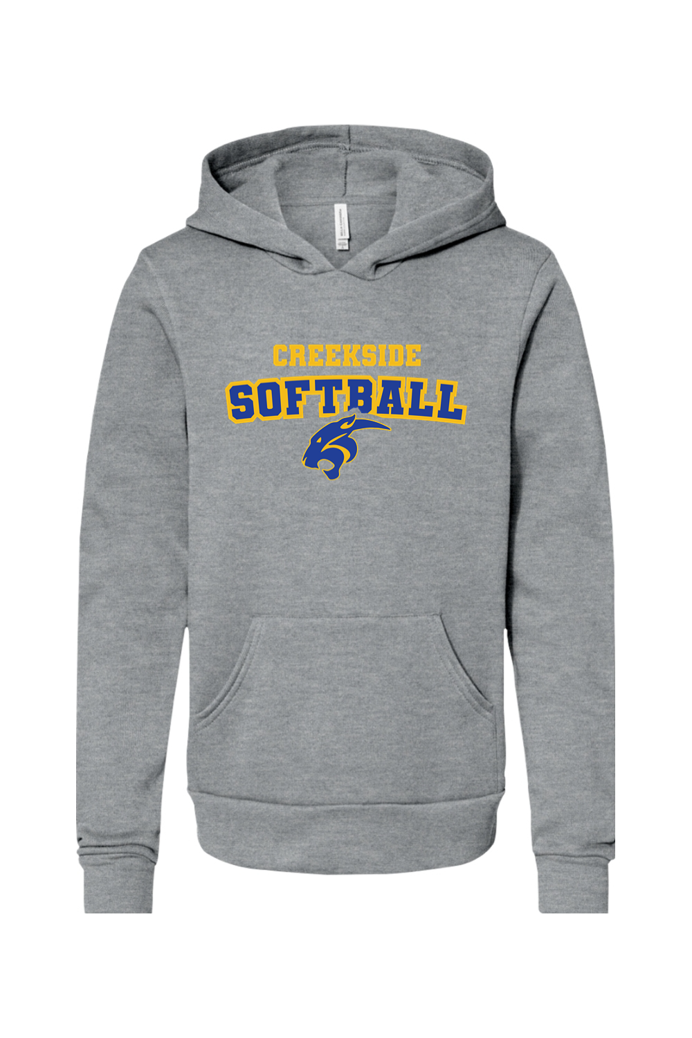 (YOUTH) Bella + Canvas Sponge Fleece Pullover Hoodie - Softball