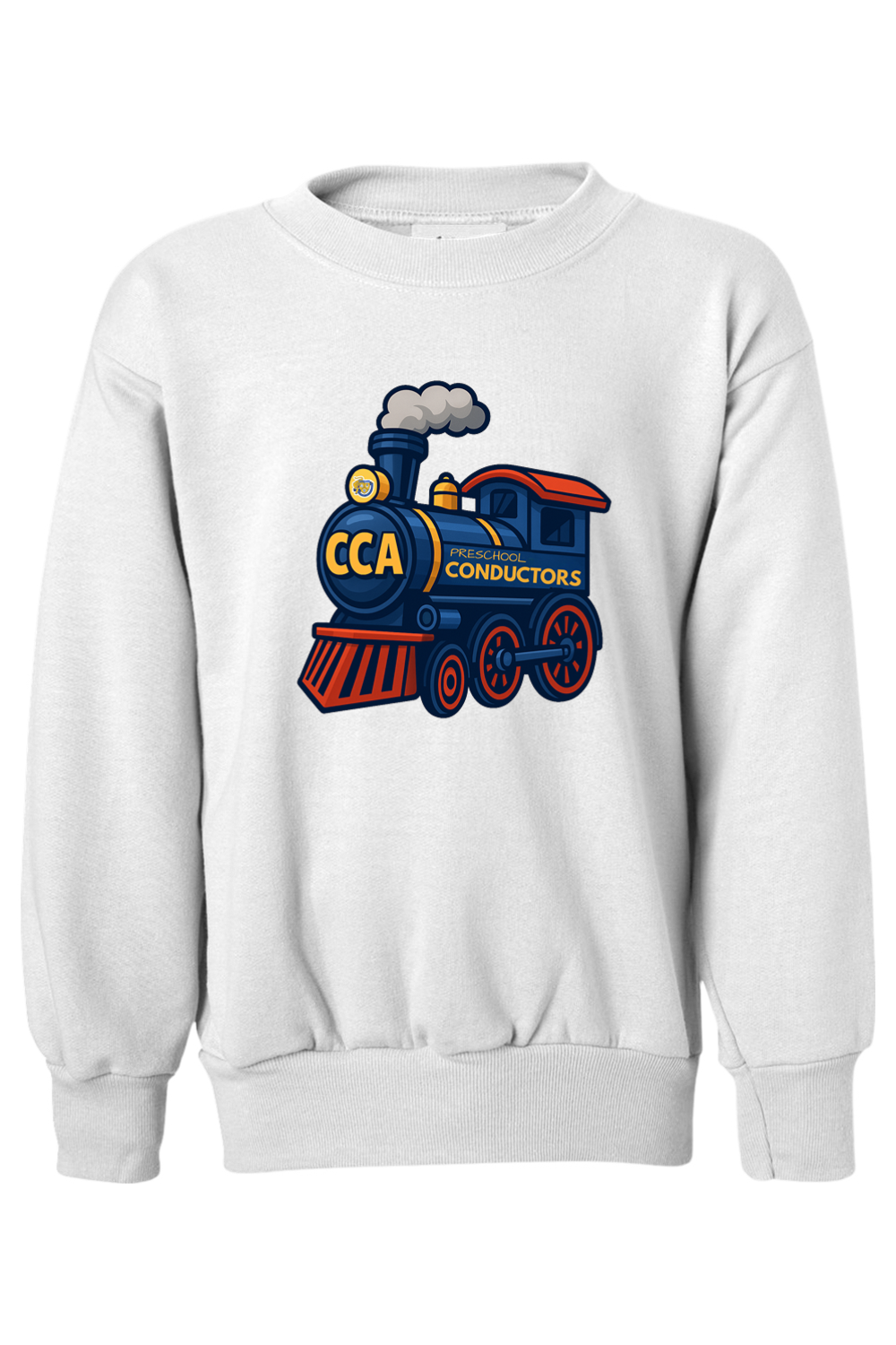 (YOUTH) Hanes Ecosmart Youth Crewneck Sweatshirt - Preschool Conductors