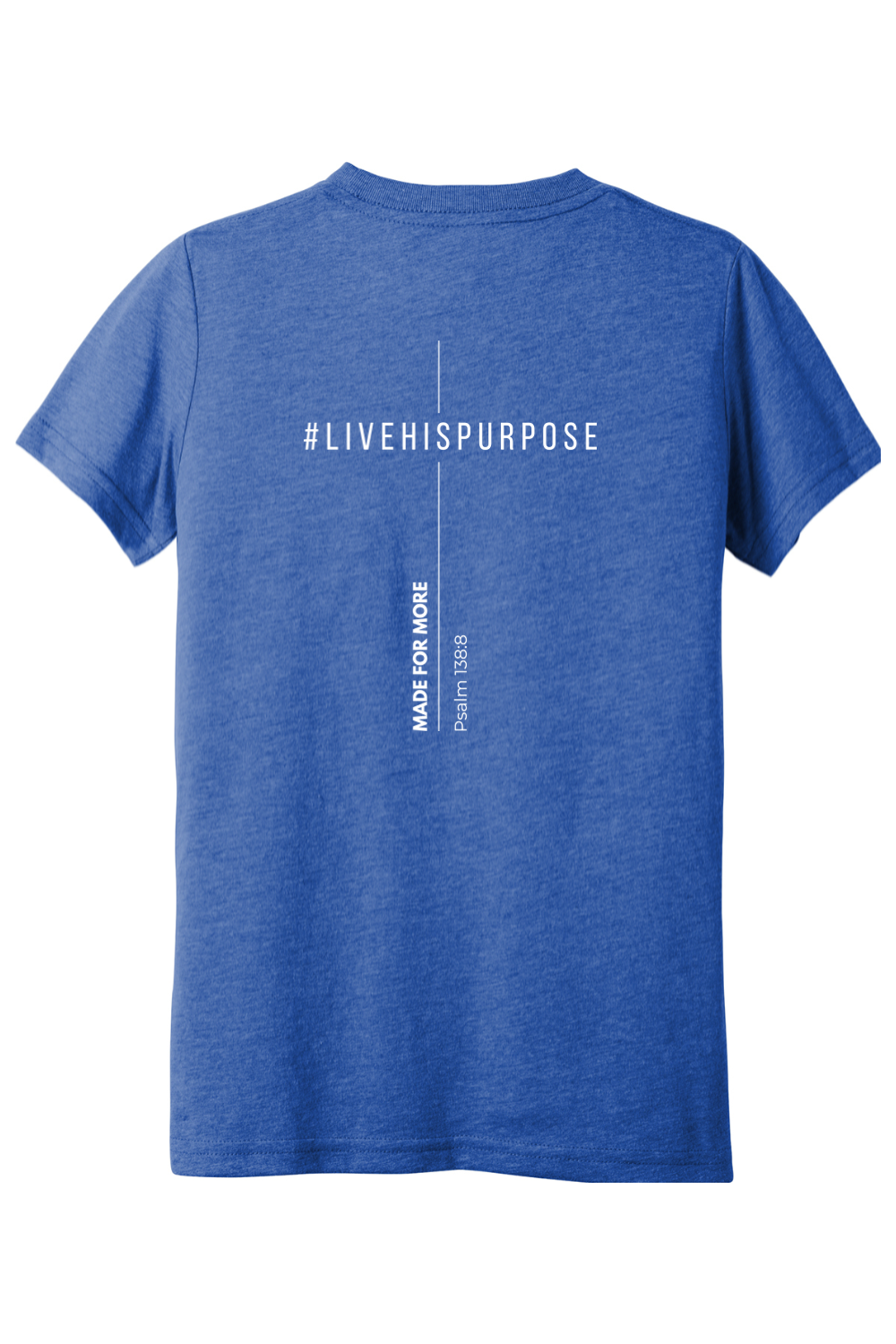 (YOUTH) BELLA+CANVAS Triblend Short Sleeve Tee - #livehispurpose