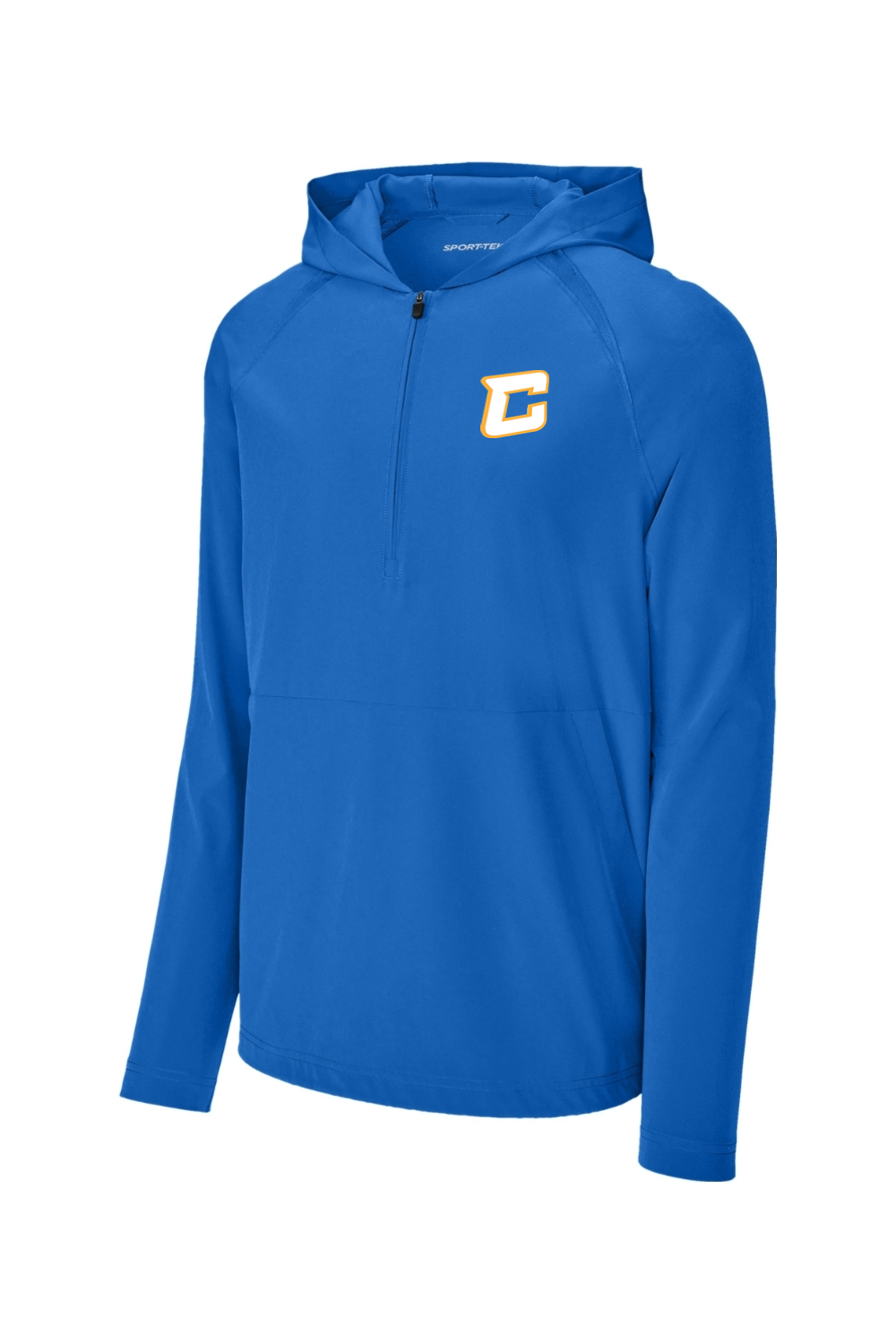 (ADULT) Sport-Tek Repeat 1/2-Zip Long Sleeve Hooded Jacket - Baseball