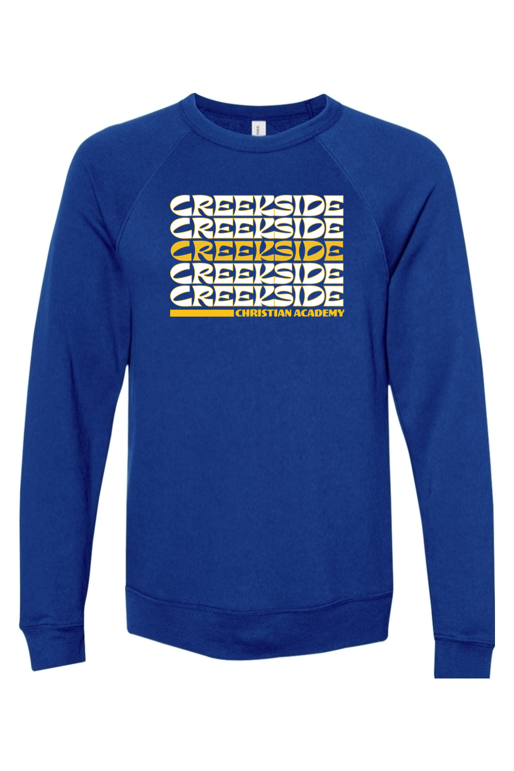 (ADULT) Bella + Canvas Sponge Fleece Raglan Crewneck Sweatshirt - Creekside Throwback