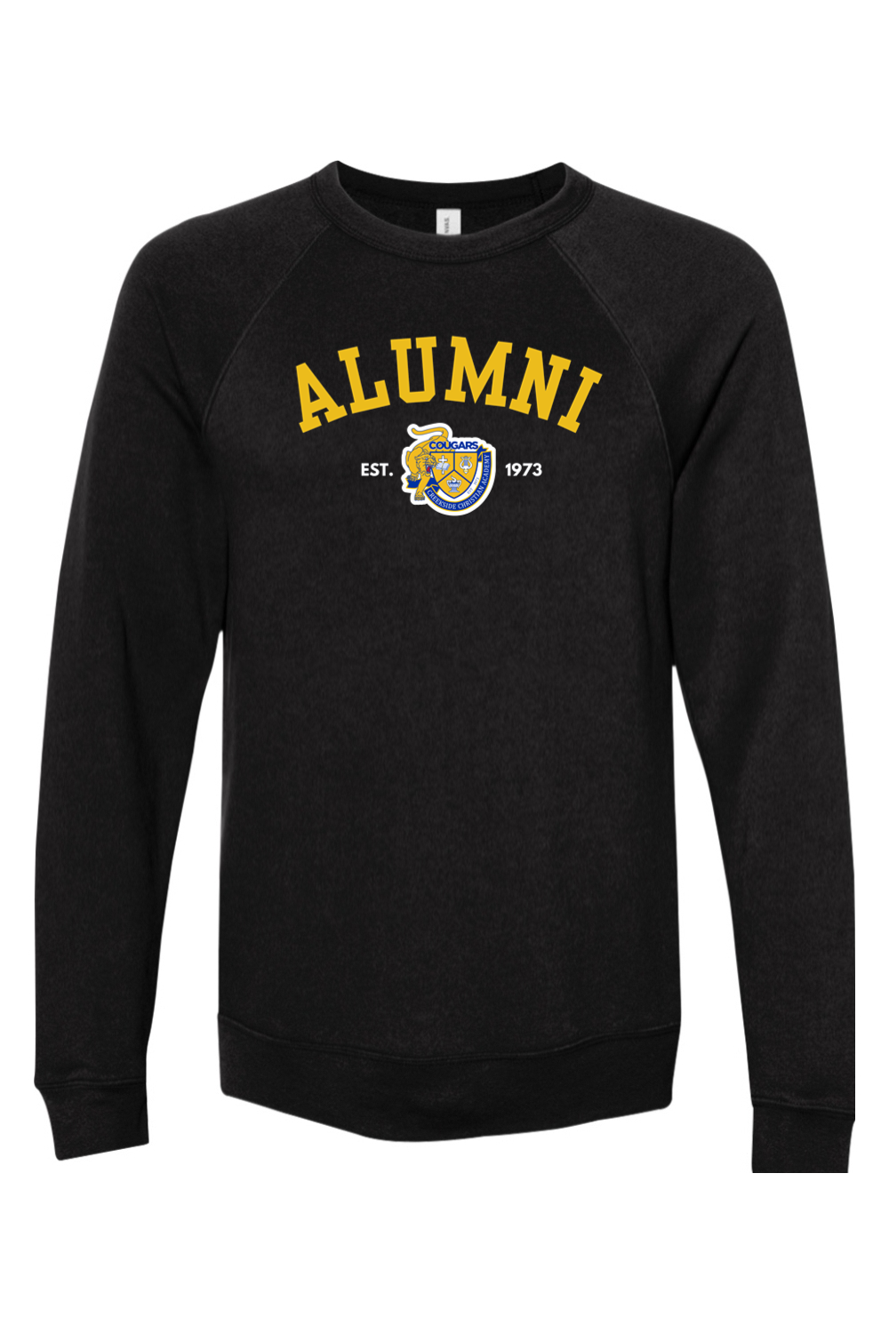 (ADULT) Bella + Canvas Sponge Fleece Raglan Crewneck Sweatshirt - Alumni