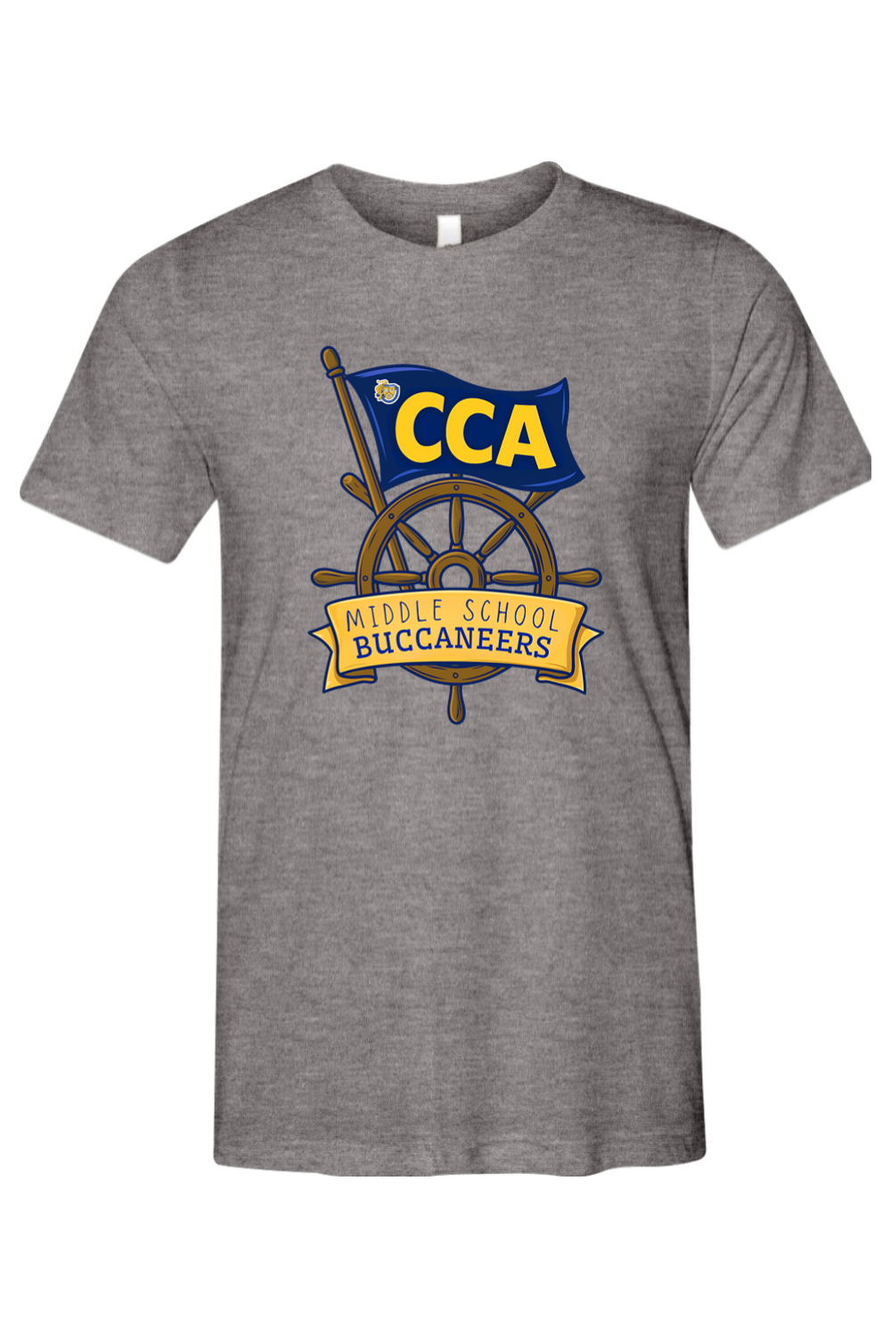 (ADULT) Bella + Canvas Triblend Short Sleeve Tee - Middle School Buccaneers