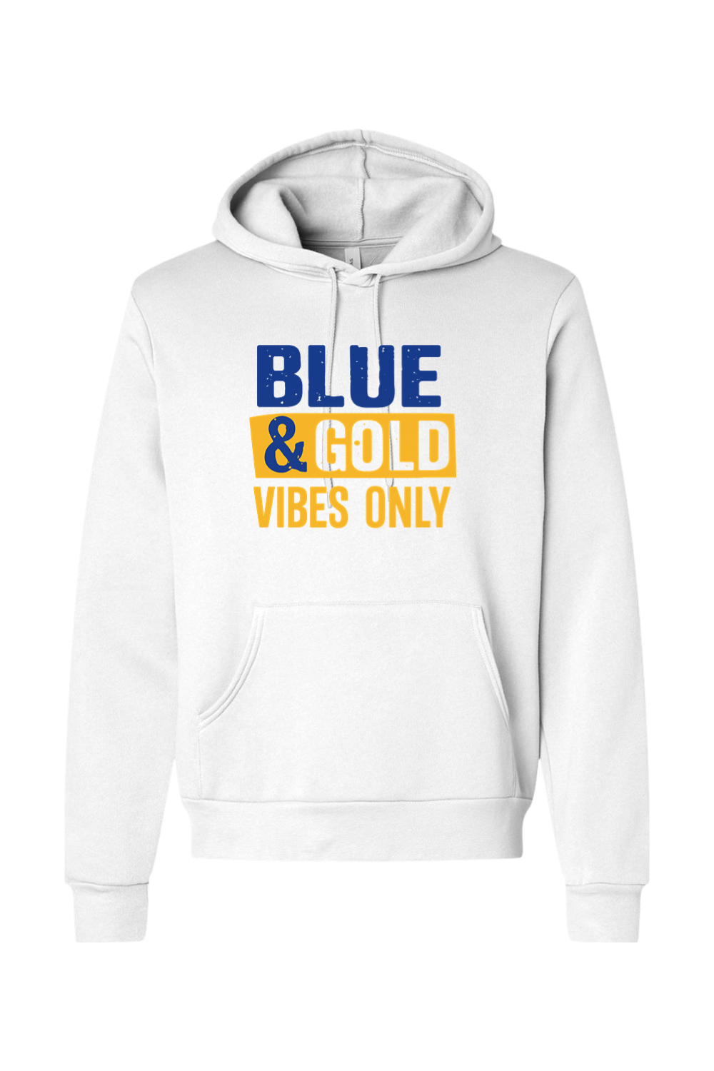 (ADULT) Bella + Canvas Sponge Fleece Hoodie - Blue and Gold Vibes