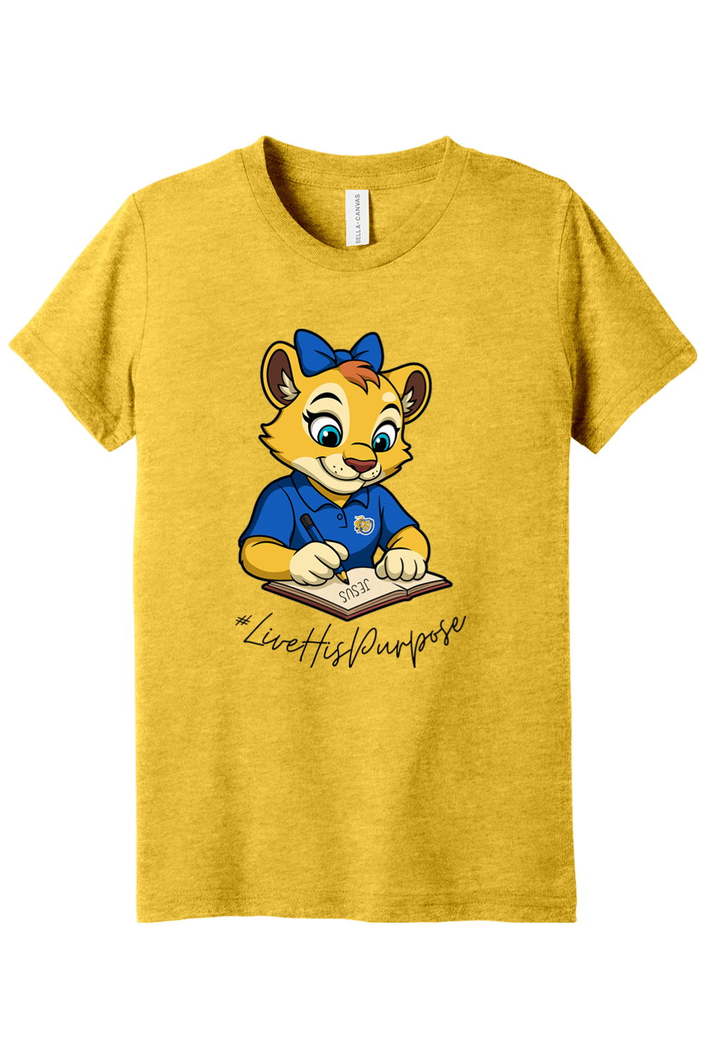 (YOUTH) BELLA+CANVAS Triblend Short Sleeve Tee - Roary #livehispurpose