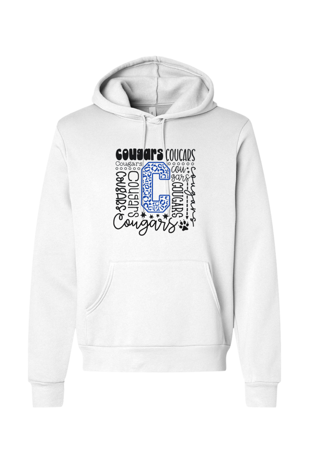 (ADULT) Bella + Canvas Sponge Fleece Hoodie - Cougars