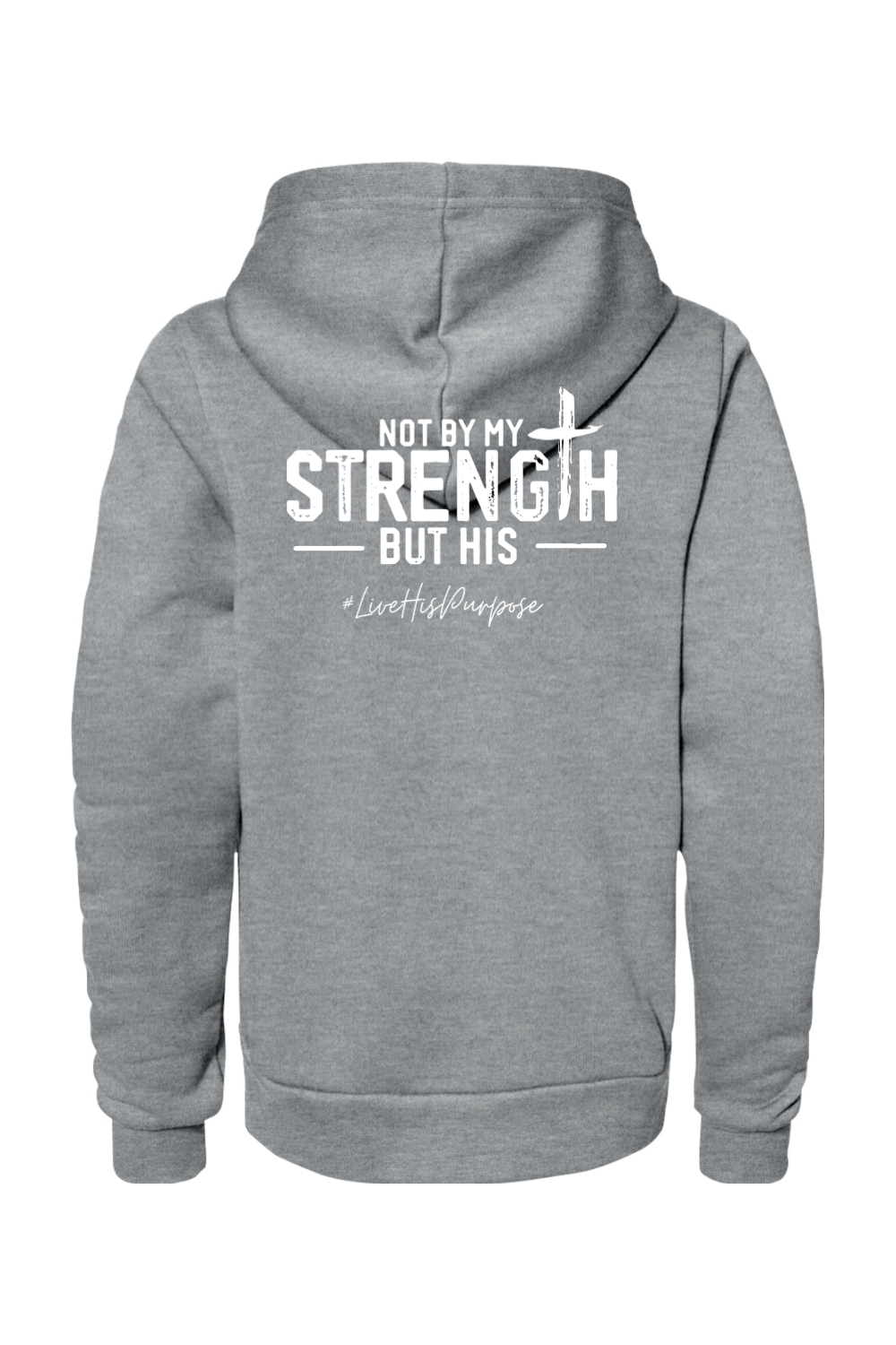 (YOUTH) Bella + Canvas Sponge Fleece Pullover Hoodie - His Strength