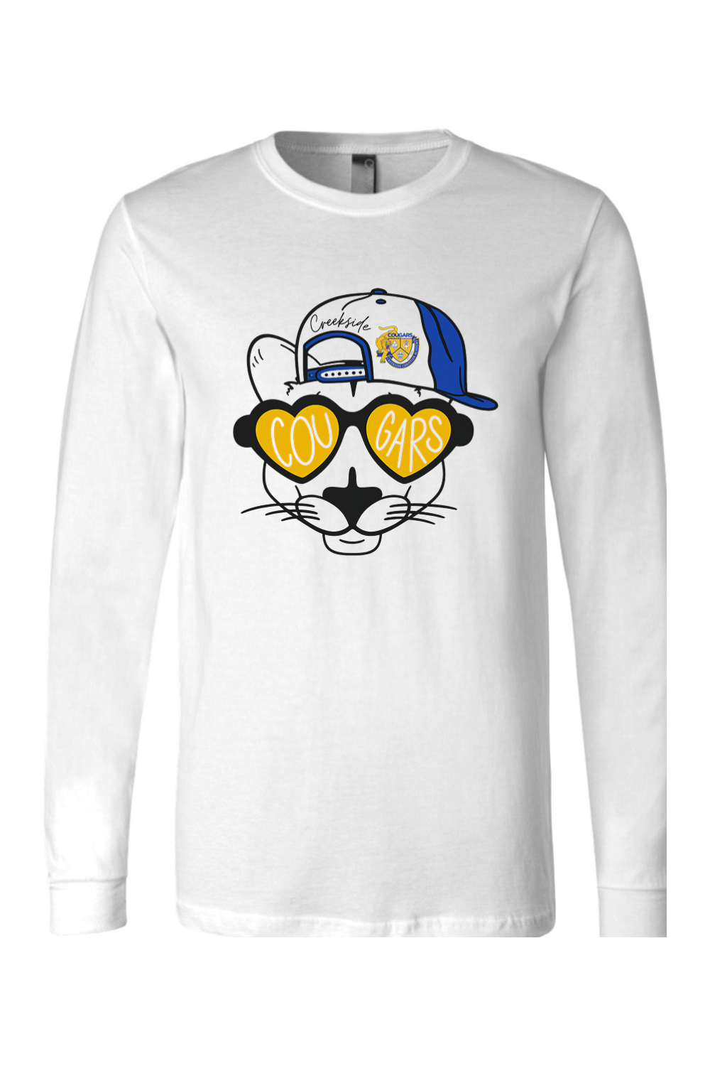 (ADULT) BELLA + CANVAS Unisex Jersey Long Sleeve Tee - Cool Cougar