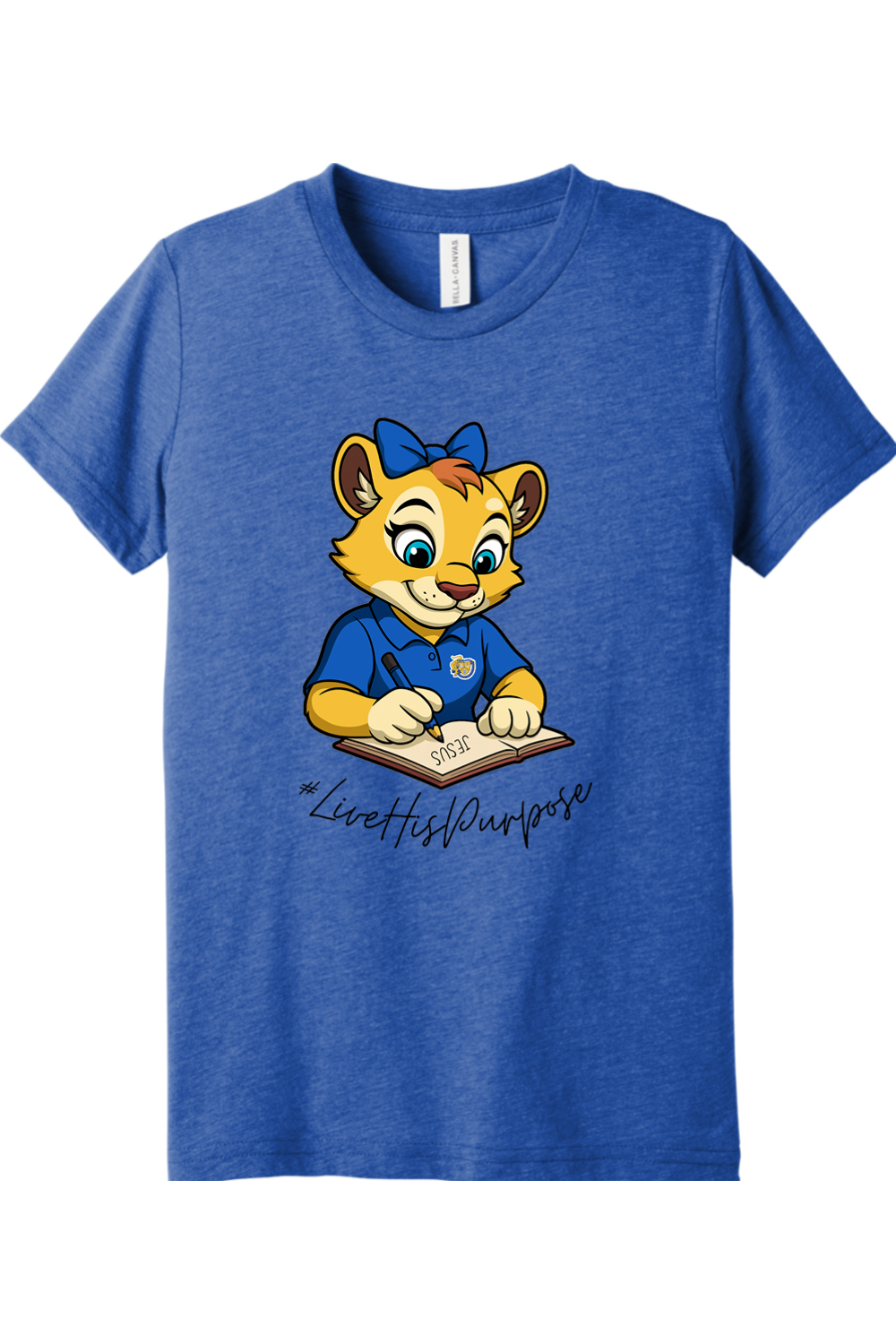 (YOUTH) BELLA+CANVAS Triblend Short Sleeve Tee - Roary #livehispurpose