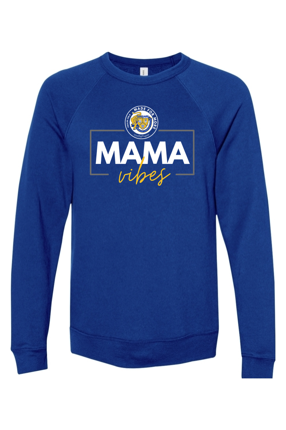 (ADULT) Bella + Canvas Sponge Fleece Raglan Crewneck Sweatshirt - Mama