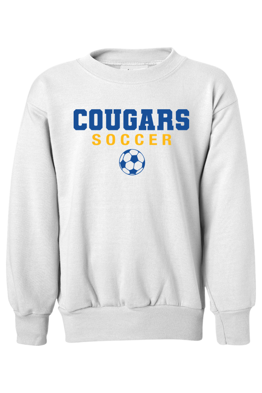 (YOUTH) Hanes Ecosmart Youth Crewneck Sweatshirt - Soccer