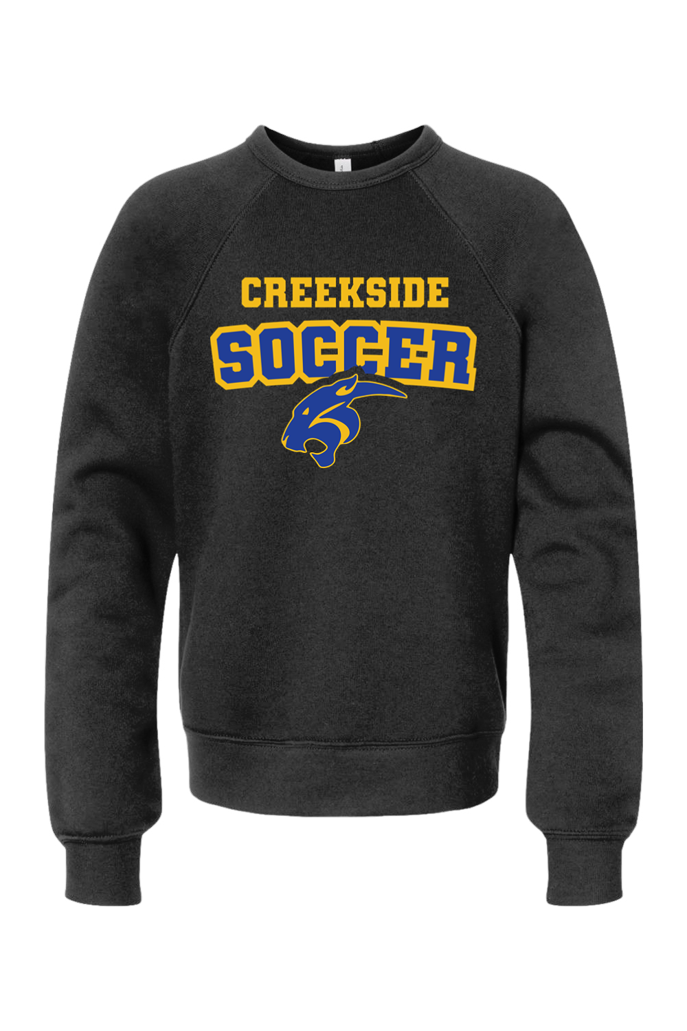 (YOUTH) BELLA + CANVAS Sponge Fleece Crewneck Sweatshirt - Soccer