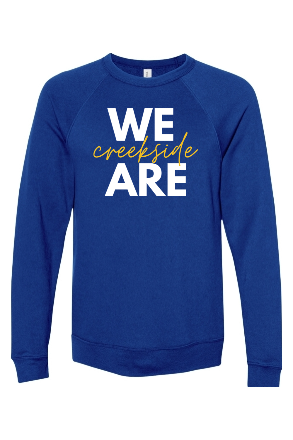 (ADULT) Bella + Canvas Sponge Fleece Raglan Crewneck Sweatshirt - We Are Creekside