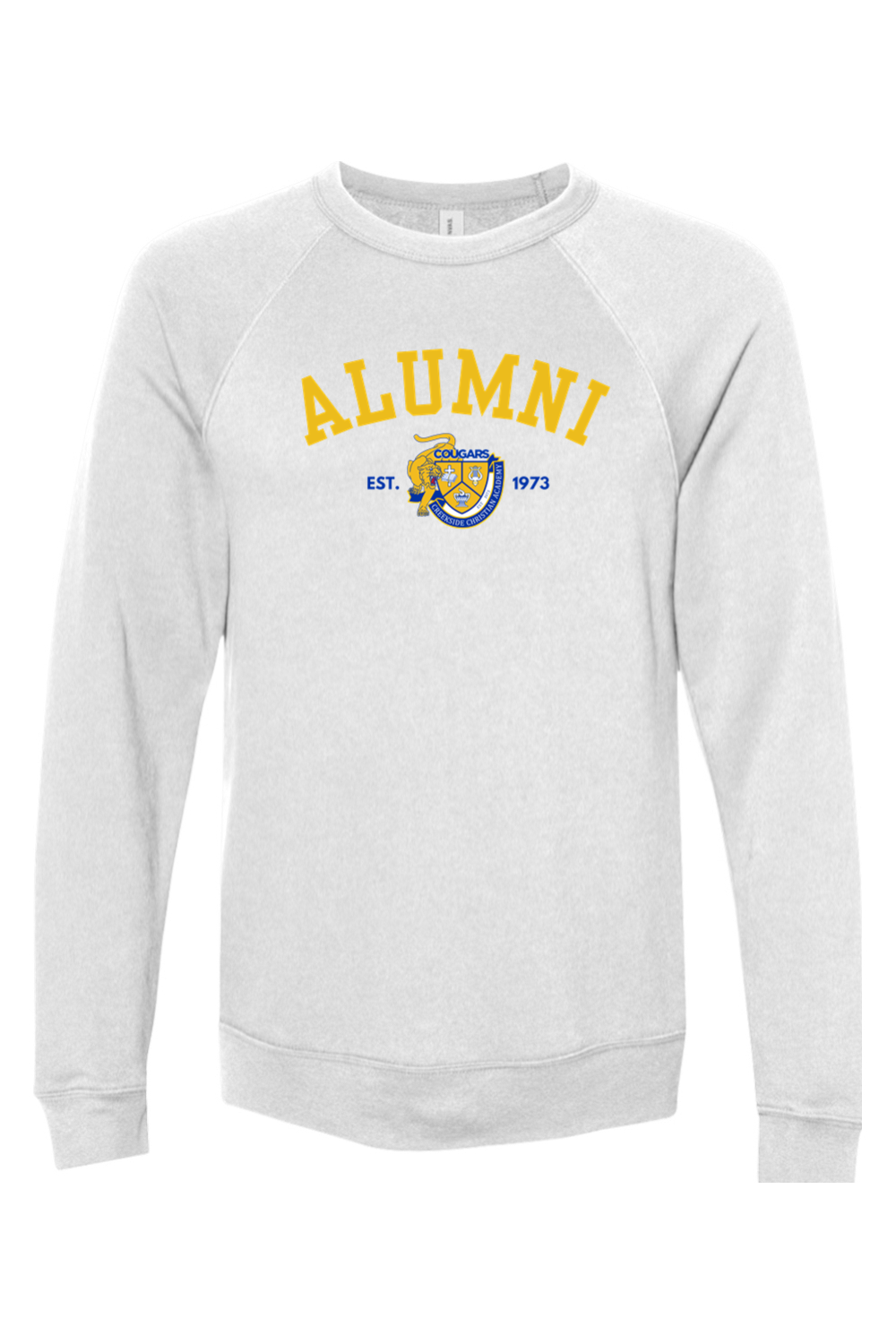 (ADULT) Bella + Canvas Sponge Fleece Raglan Crewneck Sweatshirt - Alumni