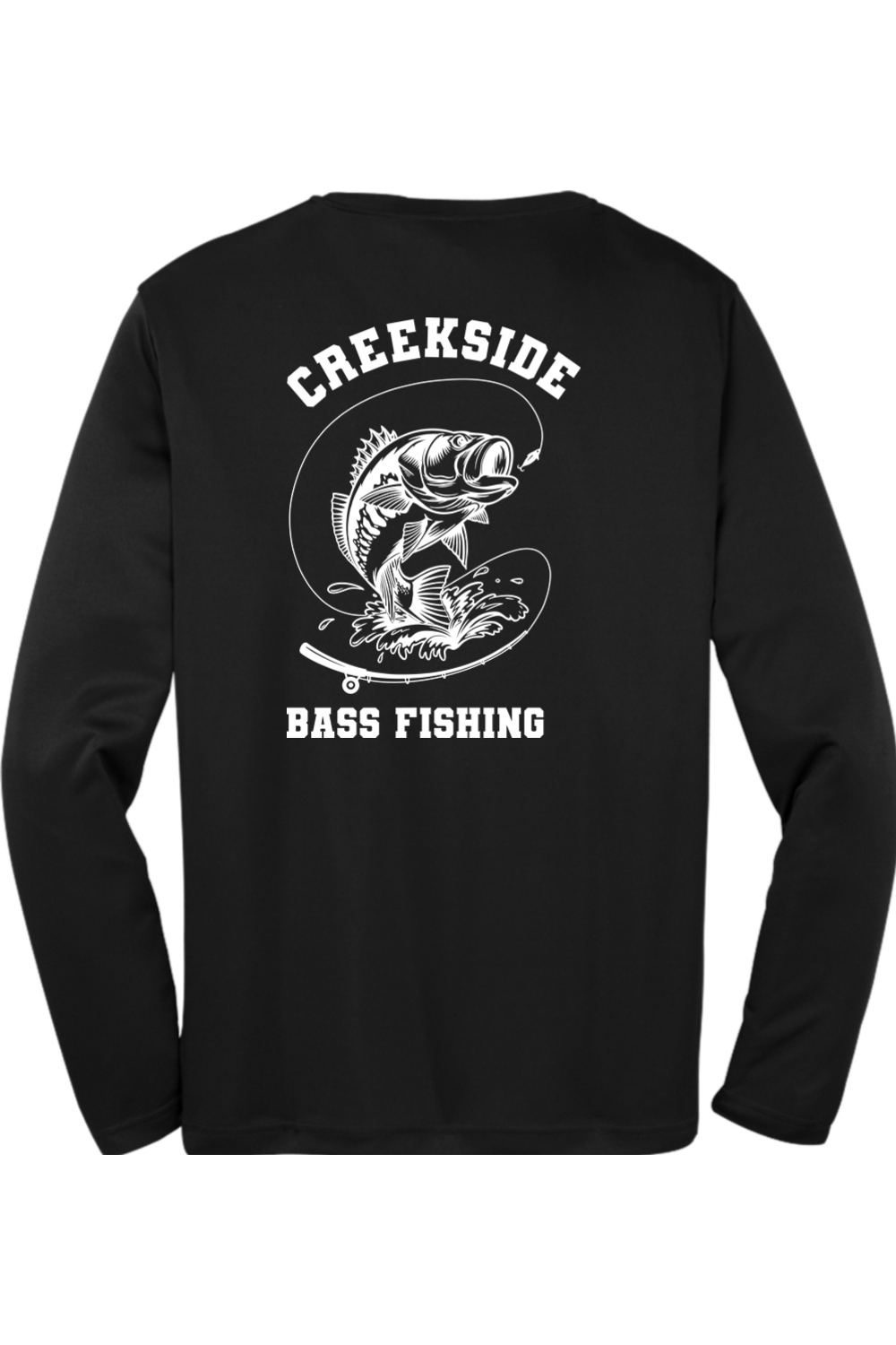 (ADULT) Sport-Tek Long Sleeve PosiCharge Competitor Tee - Bass Fishing