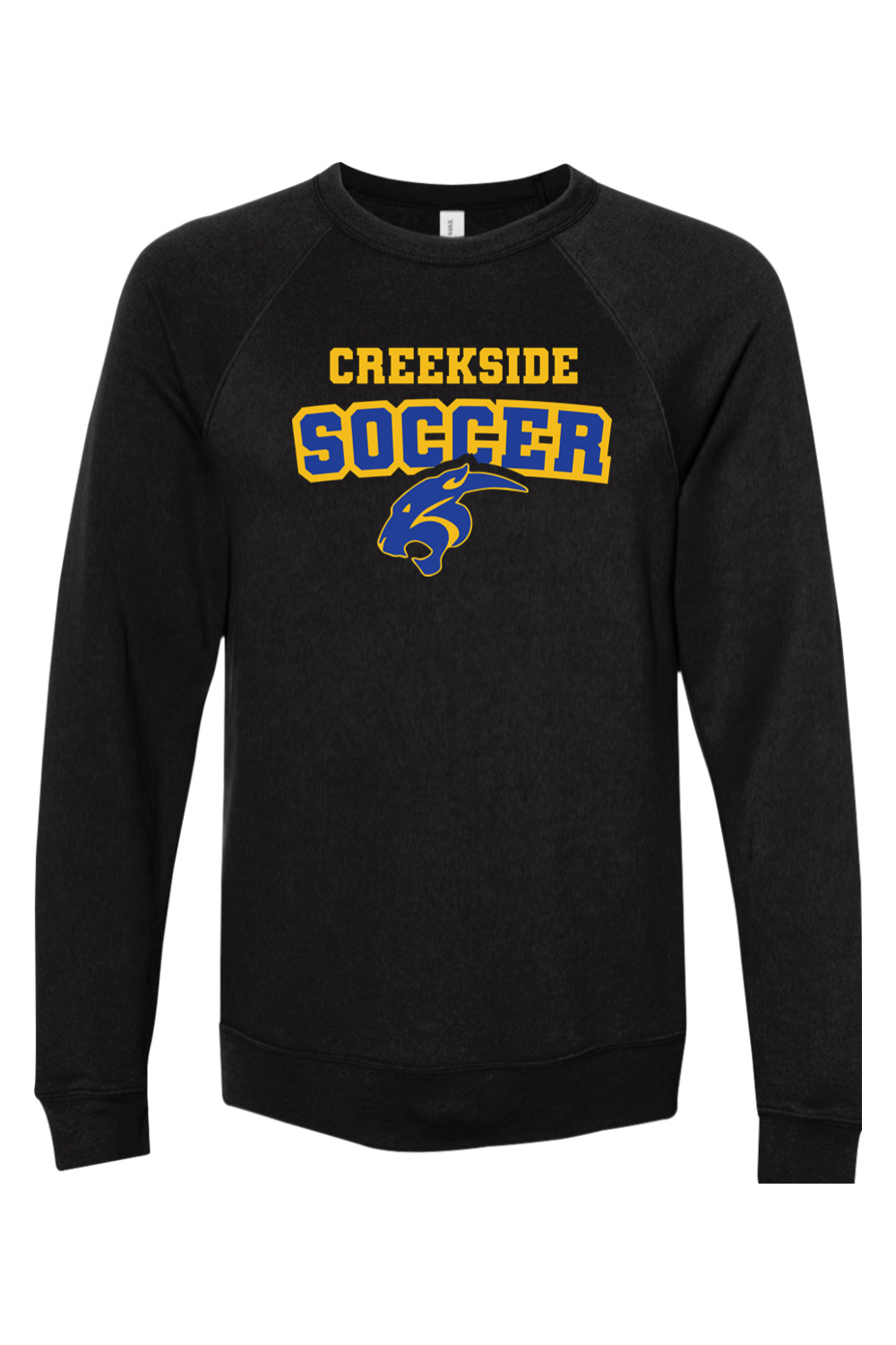 (ADULT) Bella + Canvas Sponge Fleece Raglan Crewneck Sweatshirt - Soccer
