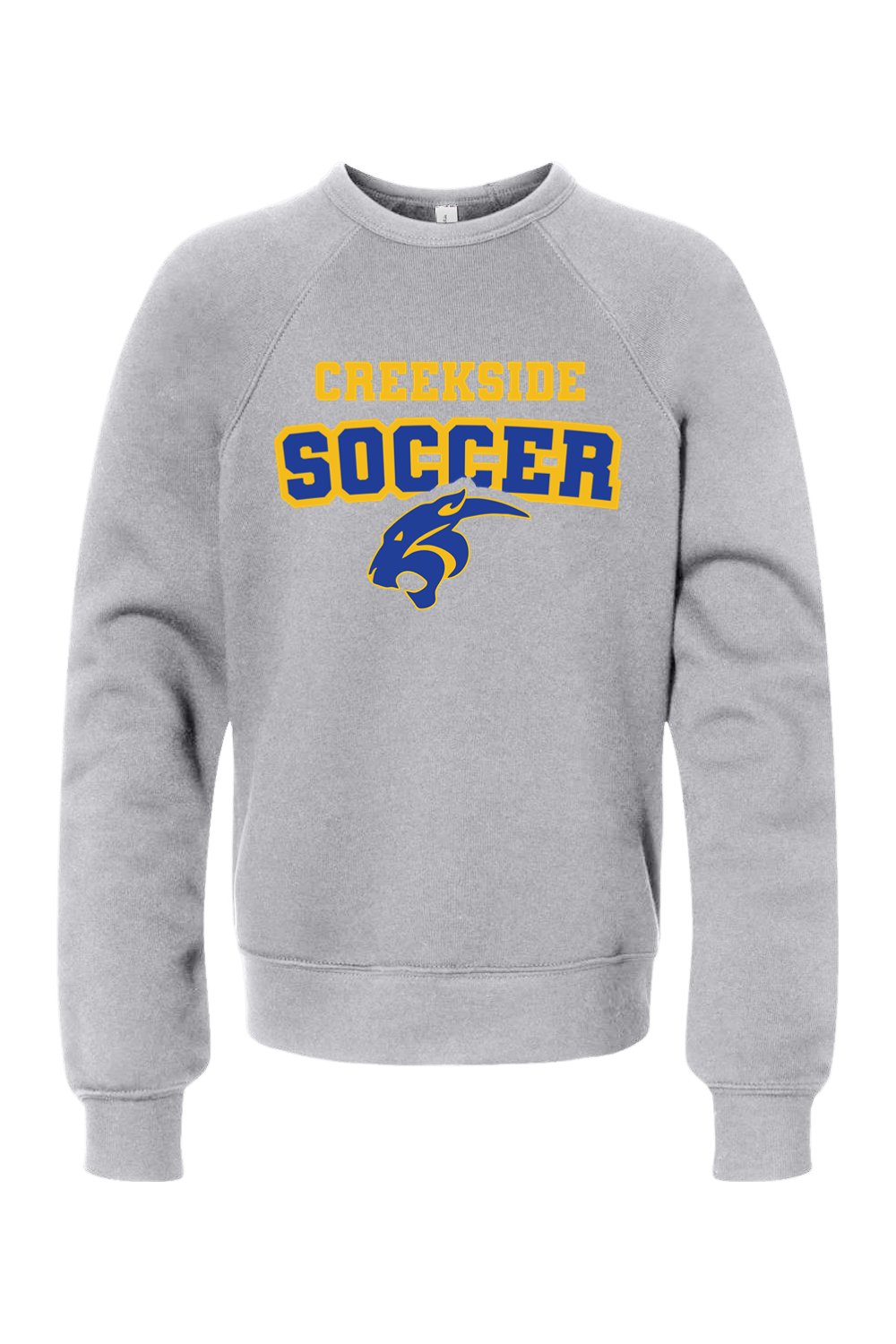 (YOUTH) BELLA + CANVAS Sponge Fleece Crewneck Sweatshirt - Soccer
