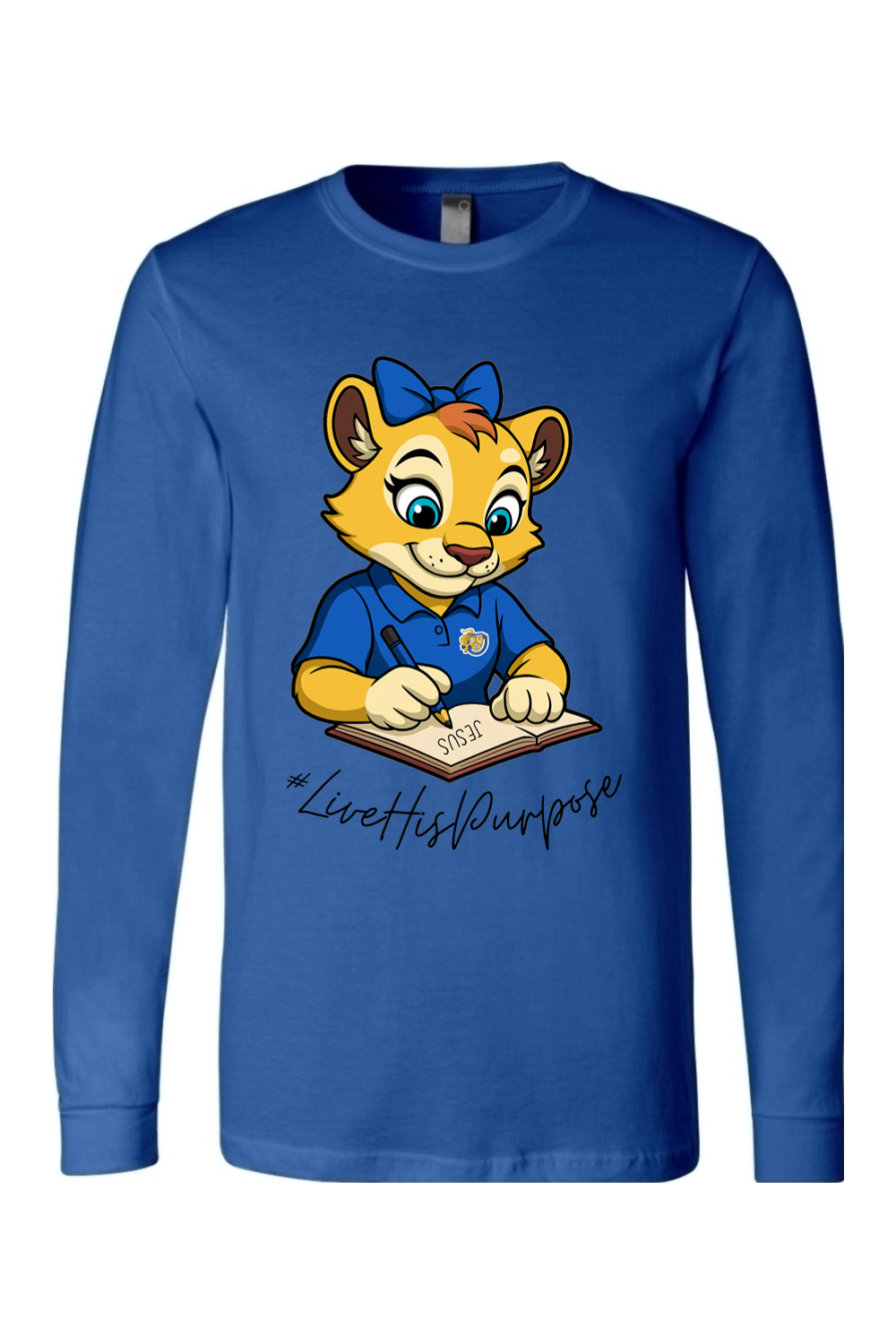 (ADULT) BELLA + CANVAS Unisex Jersey Long Sleeve Tee - Roary #livehispurpose