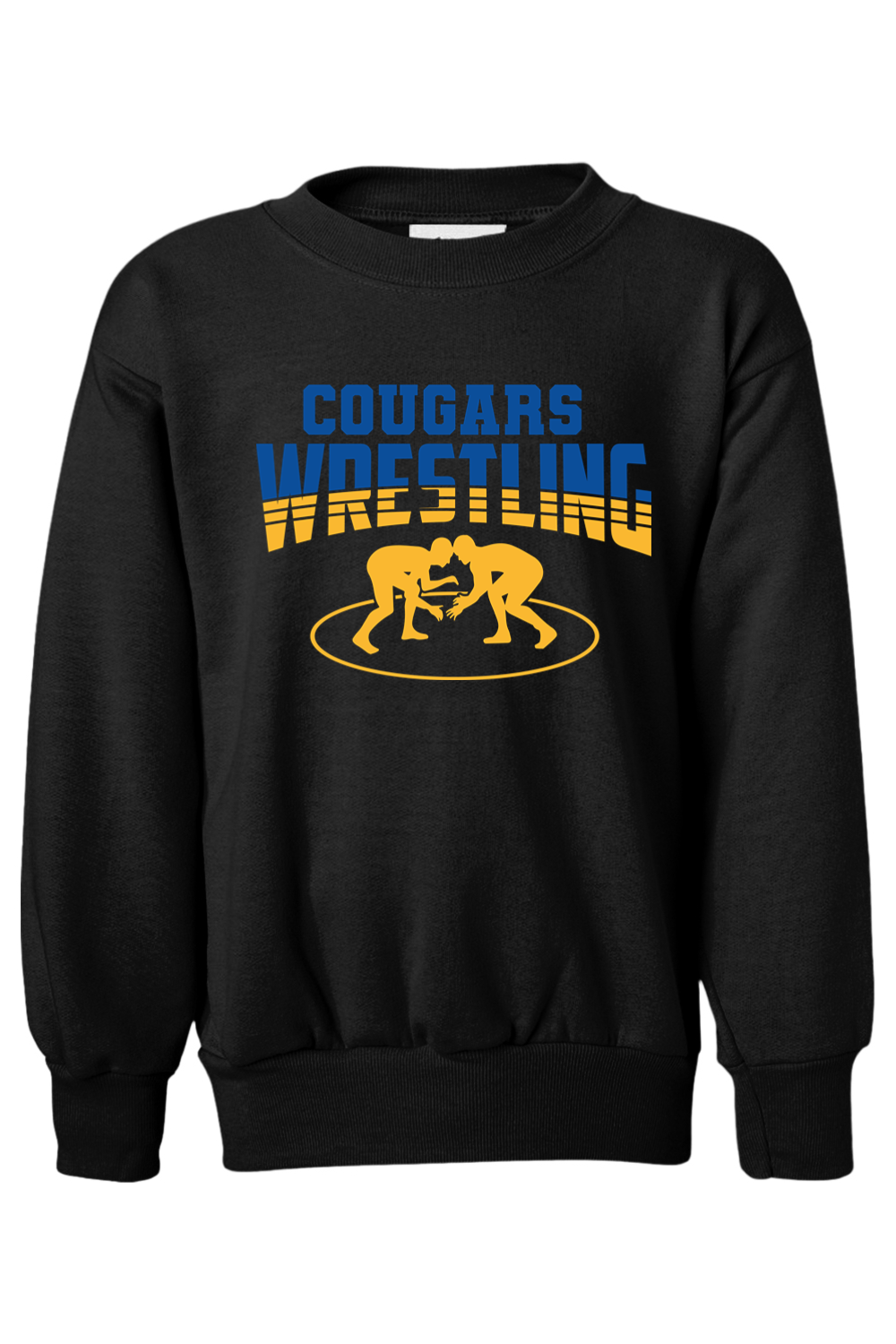 (YOUTH) Hanes Ecosmart Youth Crewneck Sweatshirt - Wrestling