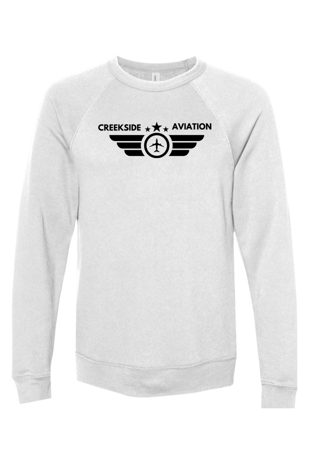 (ADULT) Bella + Canvas Sponge Fleece Raglan Crewneck Sweatshirt - Aviation