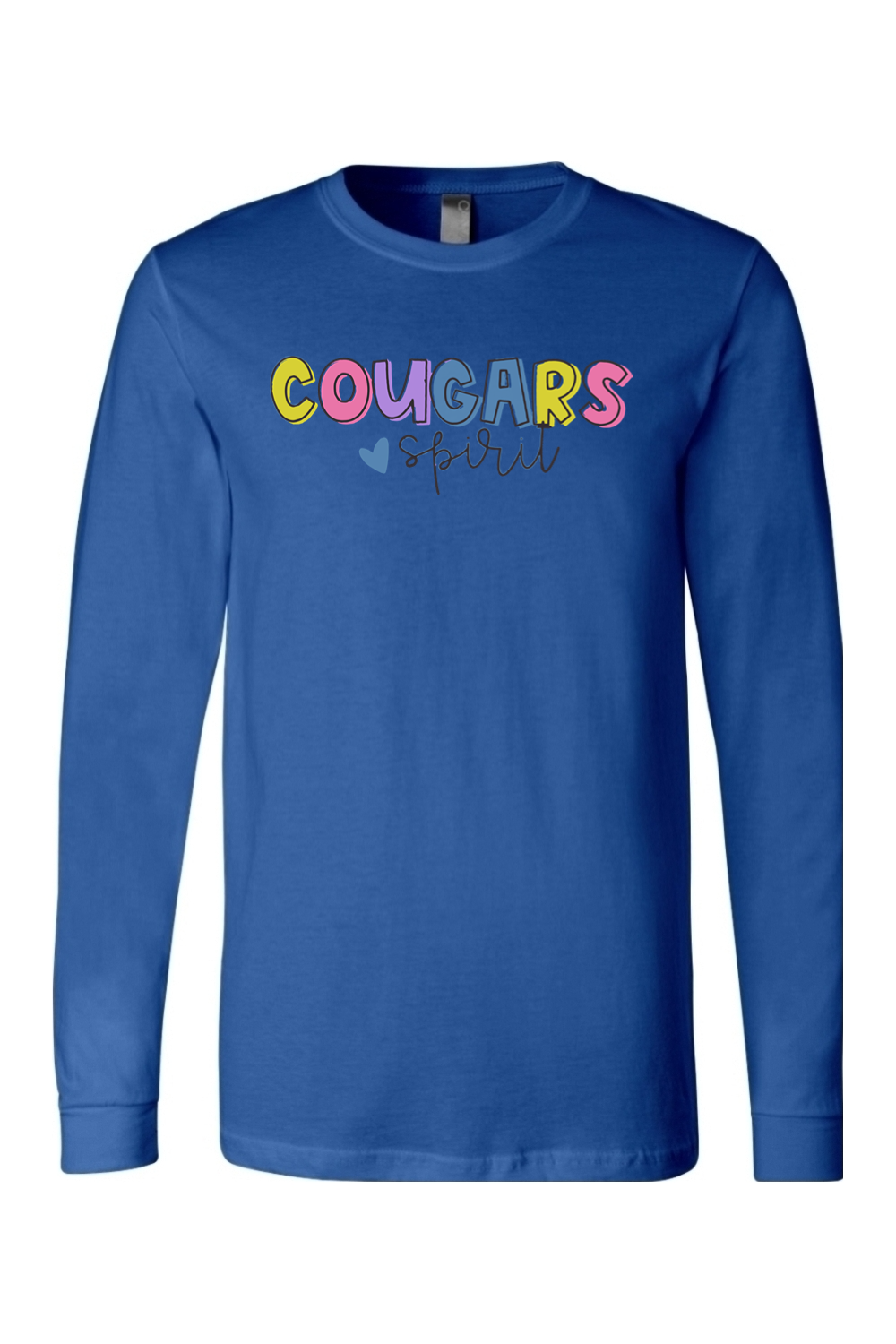 (ADULT) BELLA + CANVAS Unisex Jersey Long Sleeve Tee - Cougars Spirit