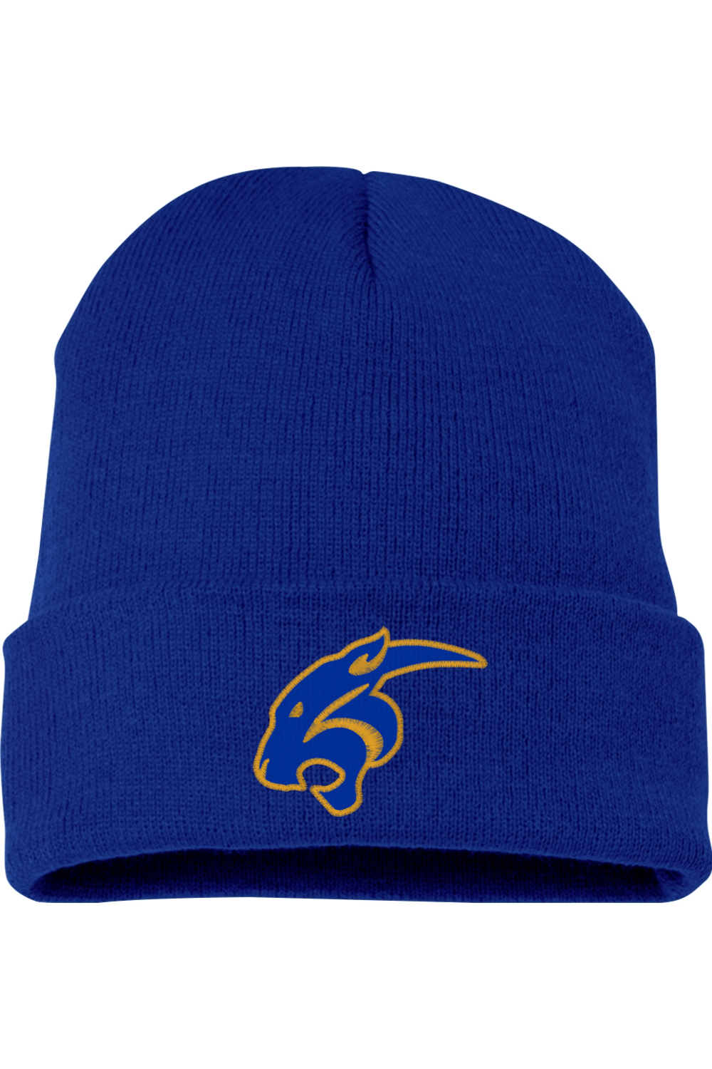 (ADULT) Embroidered Yupoong Classics Cuffed Beanie - Cougar Head