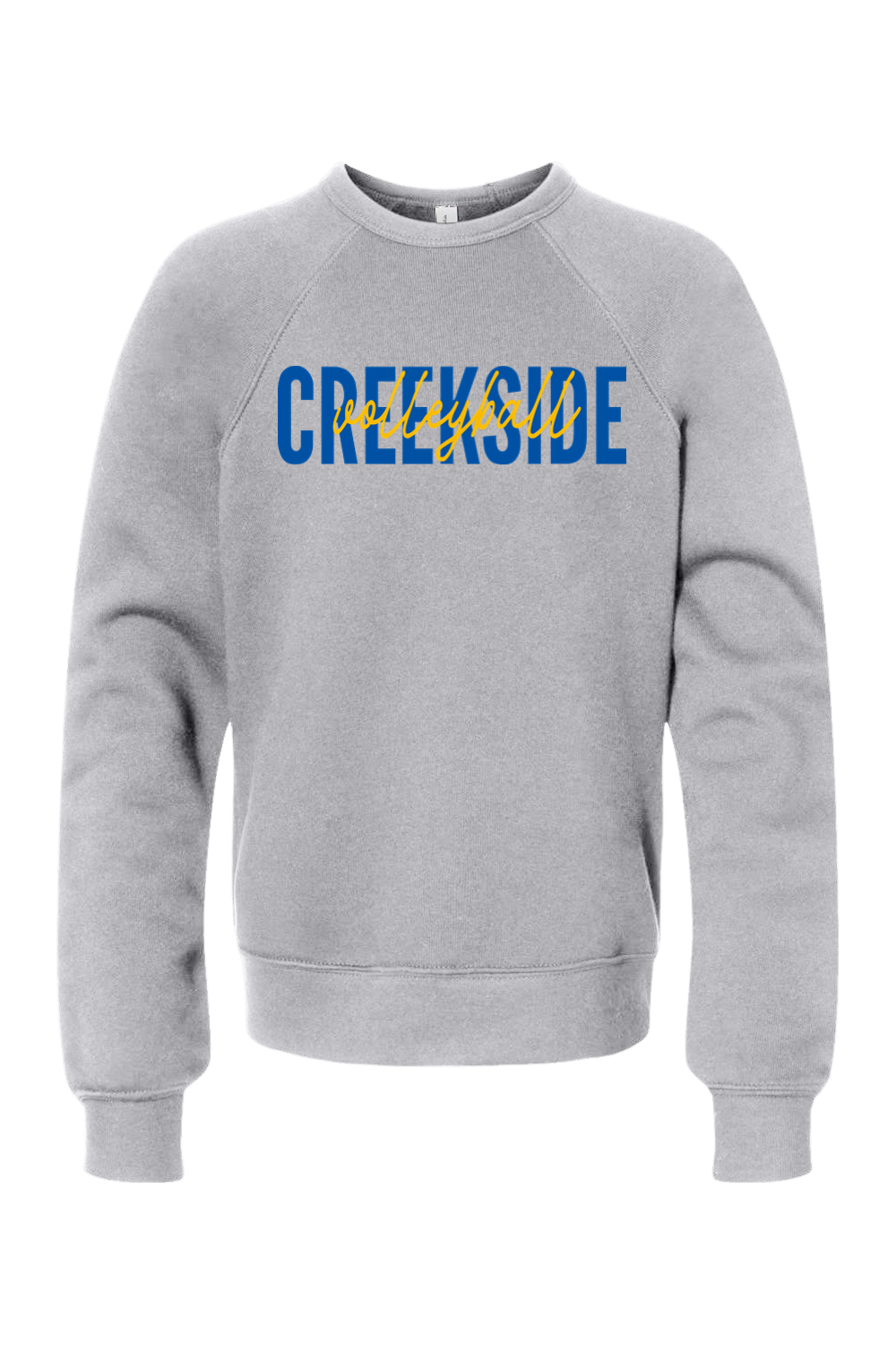 (YOUTH) BELLA + CANVAS Sponge Fleece Crewneck Sweatshirt - Volleyball