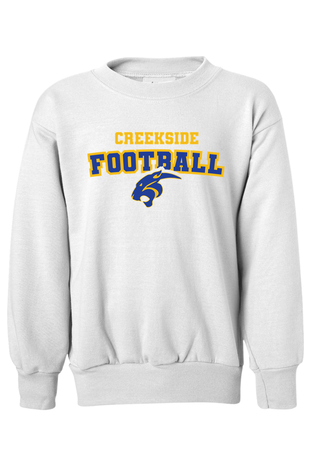 (YOUTH) Hanes Ecosmart Youth Crewneck Sweatshirt - Football