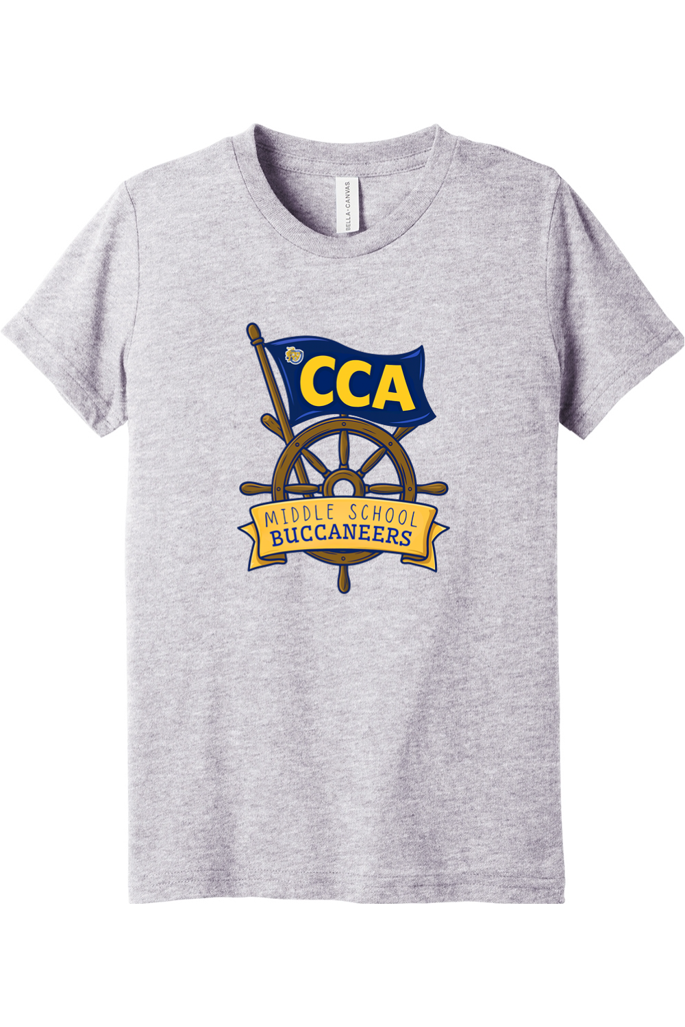 (YOUTH) BELLA+CANVAS Triblend Short Sleeve Tee - Middle School Buccaneers